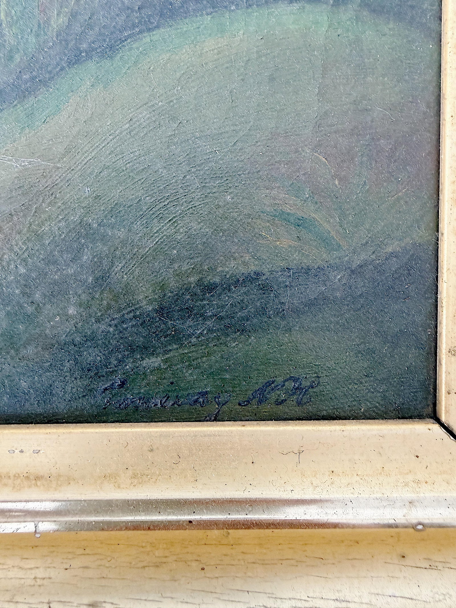 Antique Landscape Oil on Canvas | Signed Conway, Nh - 6