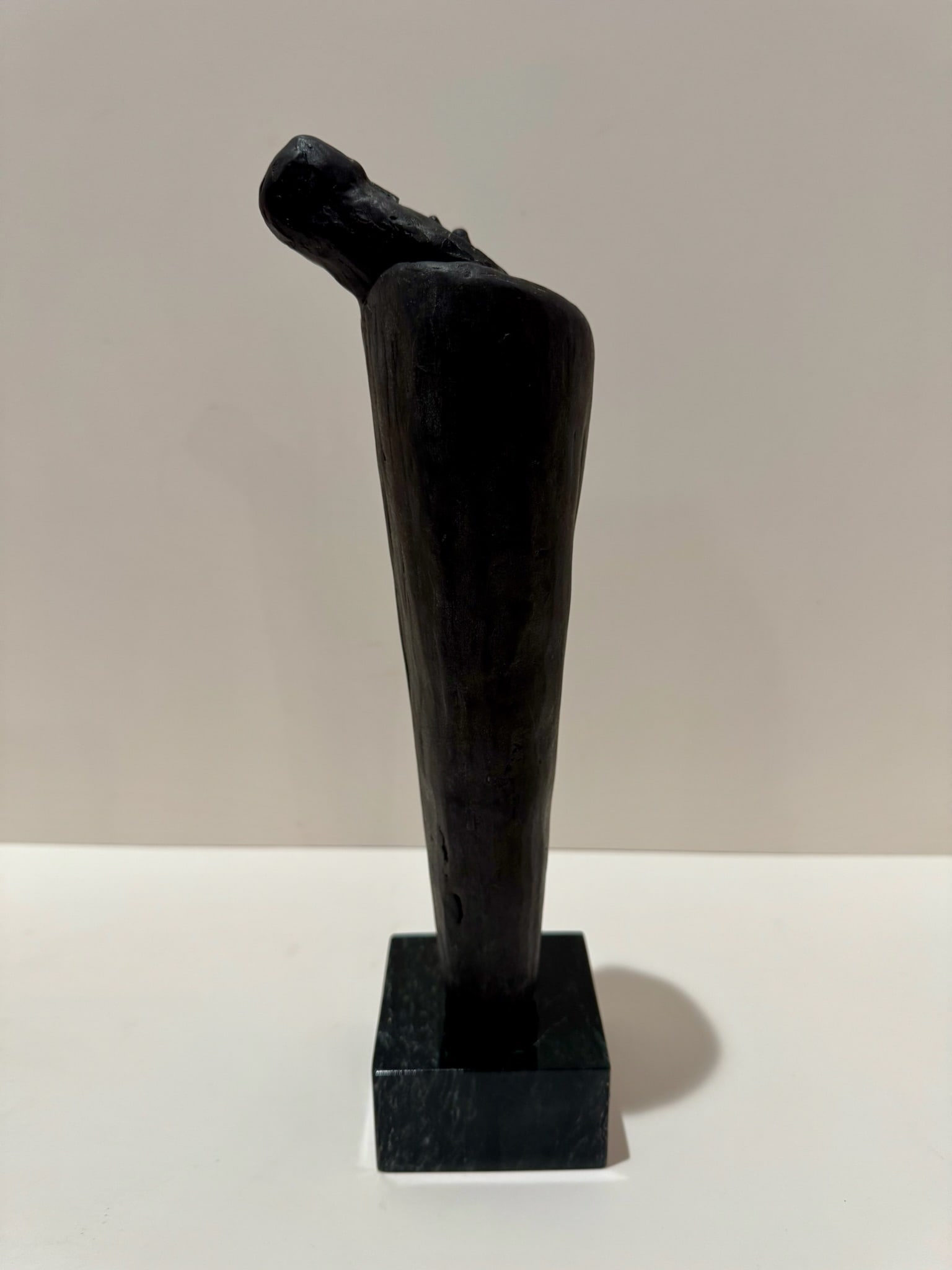 Mid 20th Century Larry Mohr Abstract Figurative Sculpture Bronze on Stone Base Signed - 5