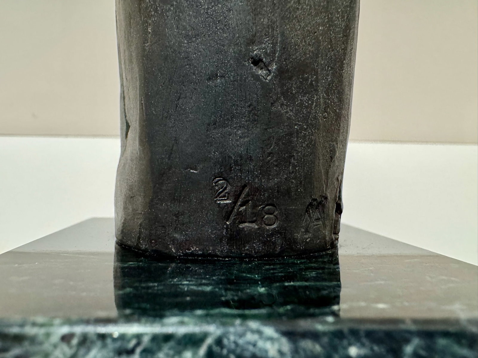 Mid 20th Century Larry Mohr Abstract Figurative Sculpture Bronze on Stone Base Signed - 6