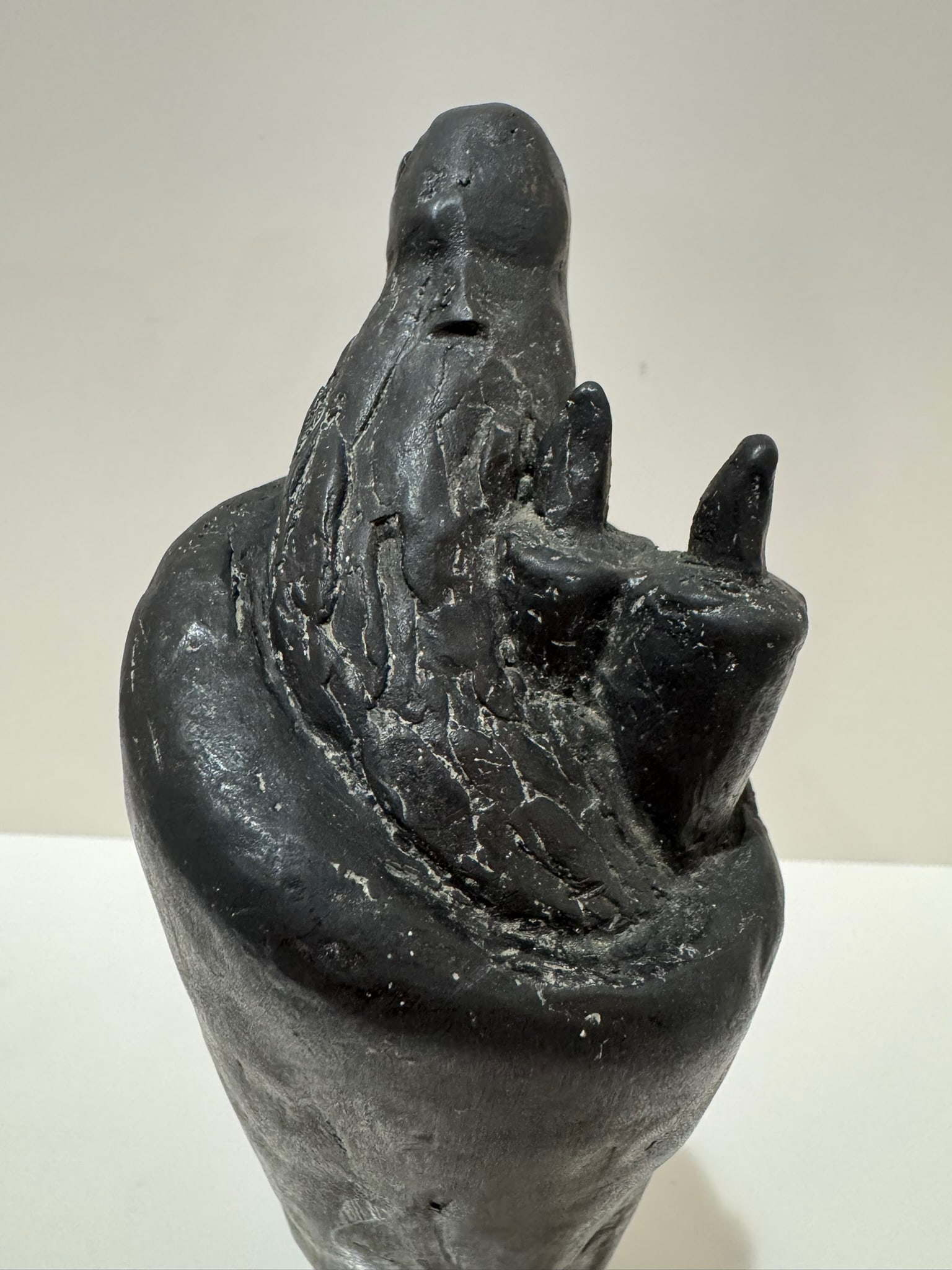 Mid 20th Century Larry Mohr Abstract Figurative Sculpture Bronze on Stone Base Signed - 8