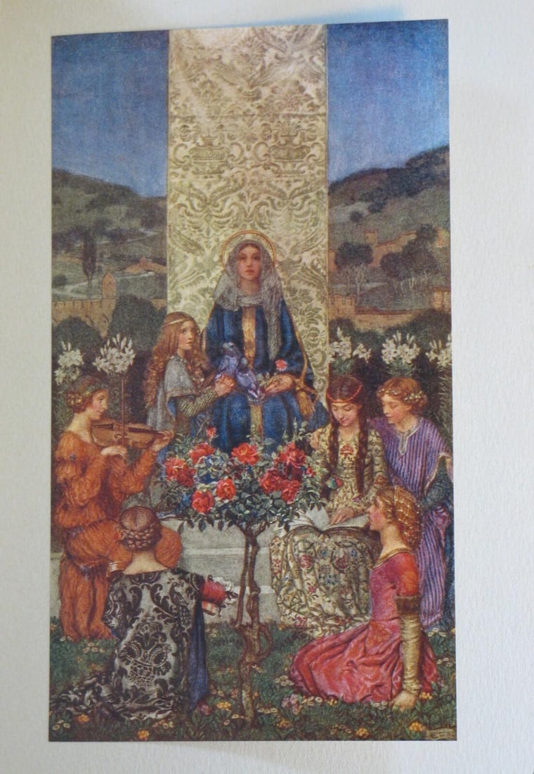 Early 20th Century Art Book Eleanor Fortescue Brickdale, 24 Full Color Tipped in Illustrations Fine - 14