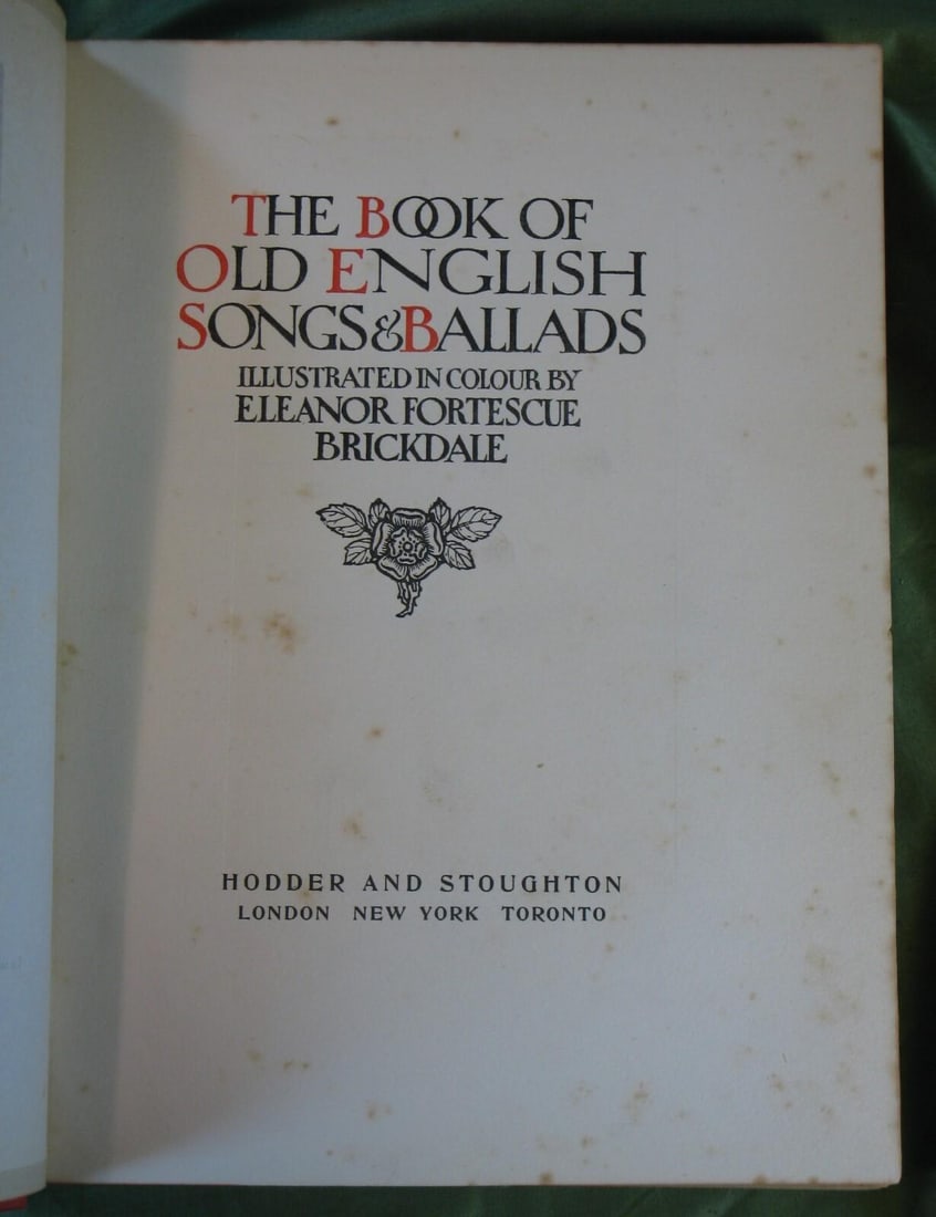 Early 20th Century Art Book Eleanor Fortescue Brickdale, 24 Full Color Tipped in Illustrations Fine - 2