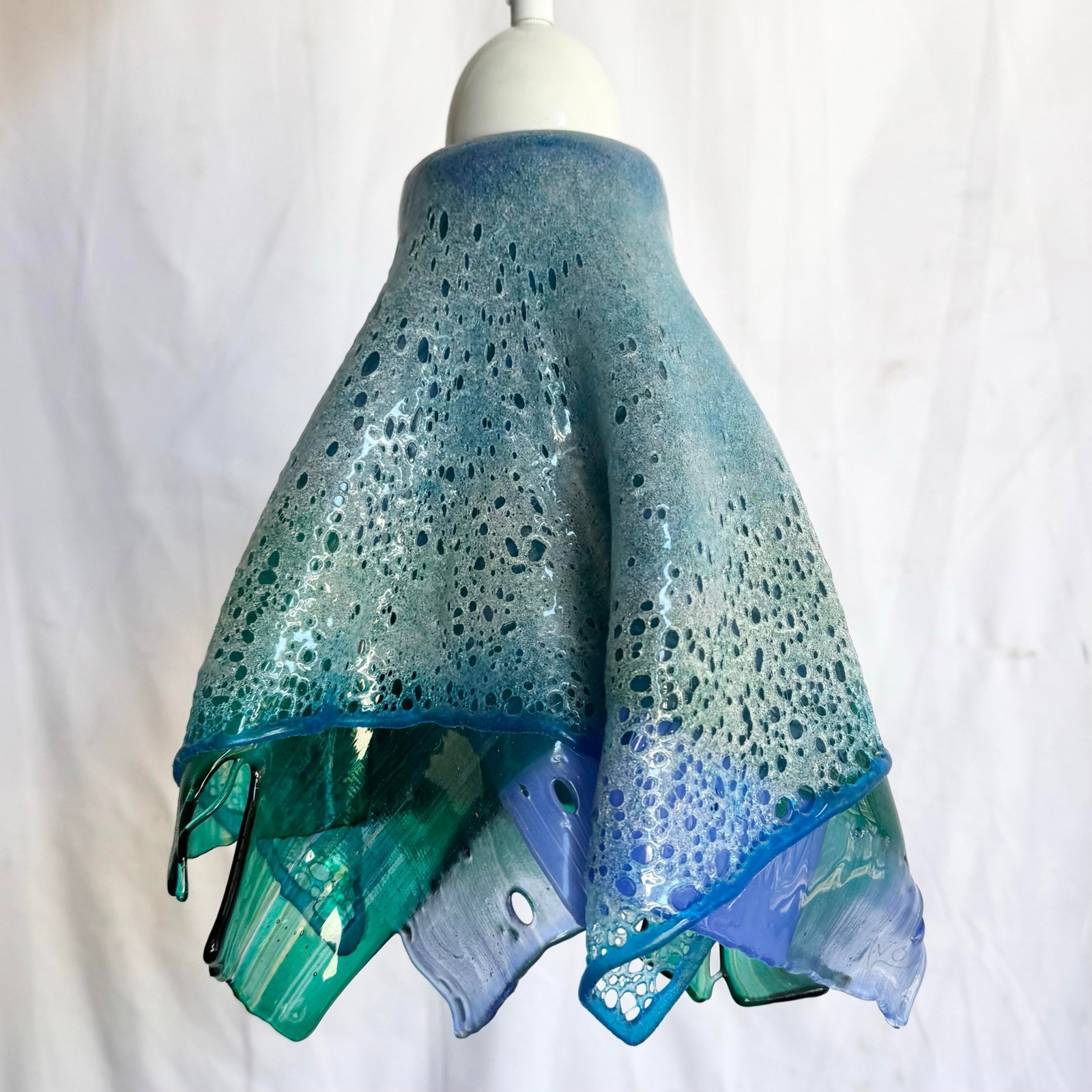 Hand Made Blown Glass Pendant Lamp - 10