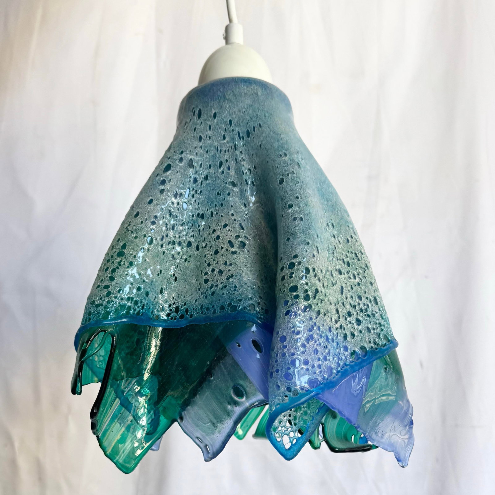 Hand Made Blown Glass Pendant Lamp - 5