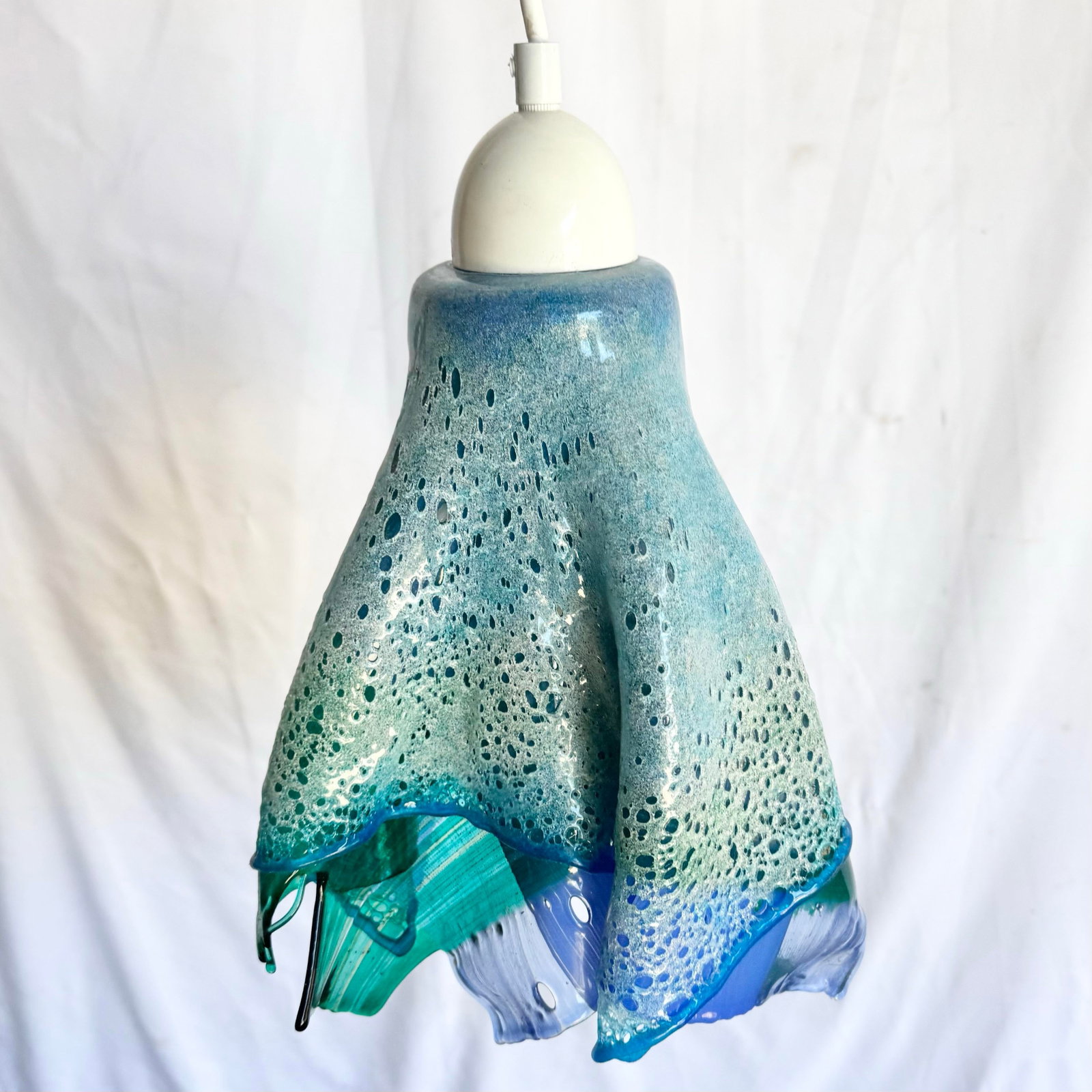 Hand Made Blown Glass Pendant Lamp - 6