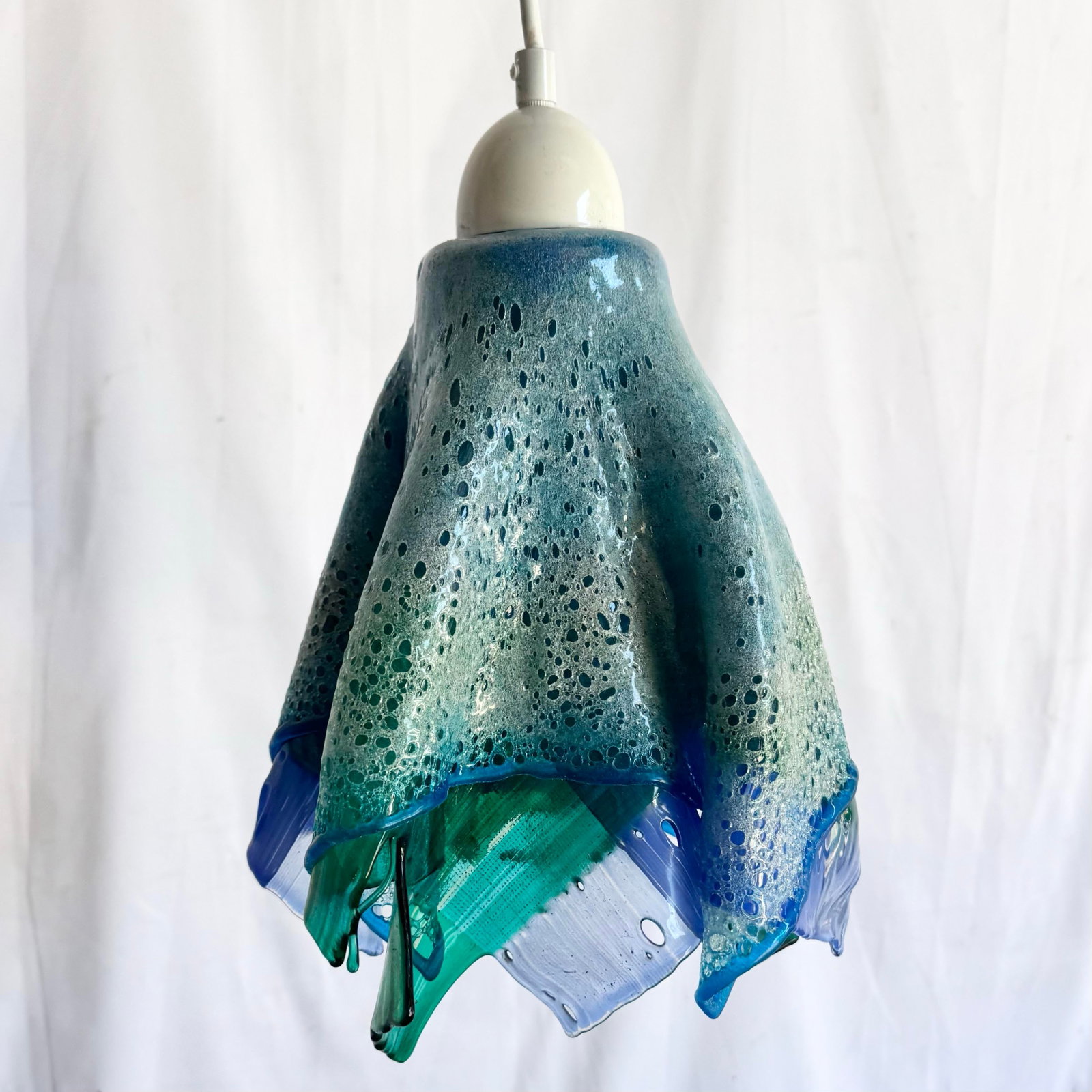 Hand Made Blown Glass Pendant Lamp - 9