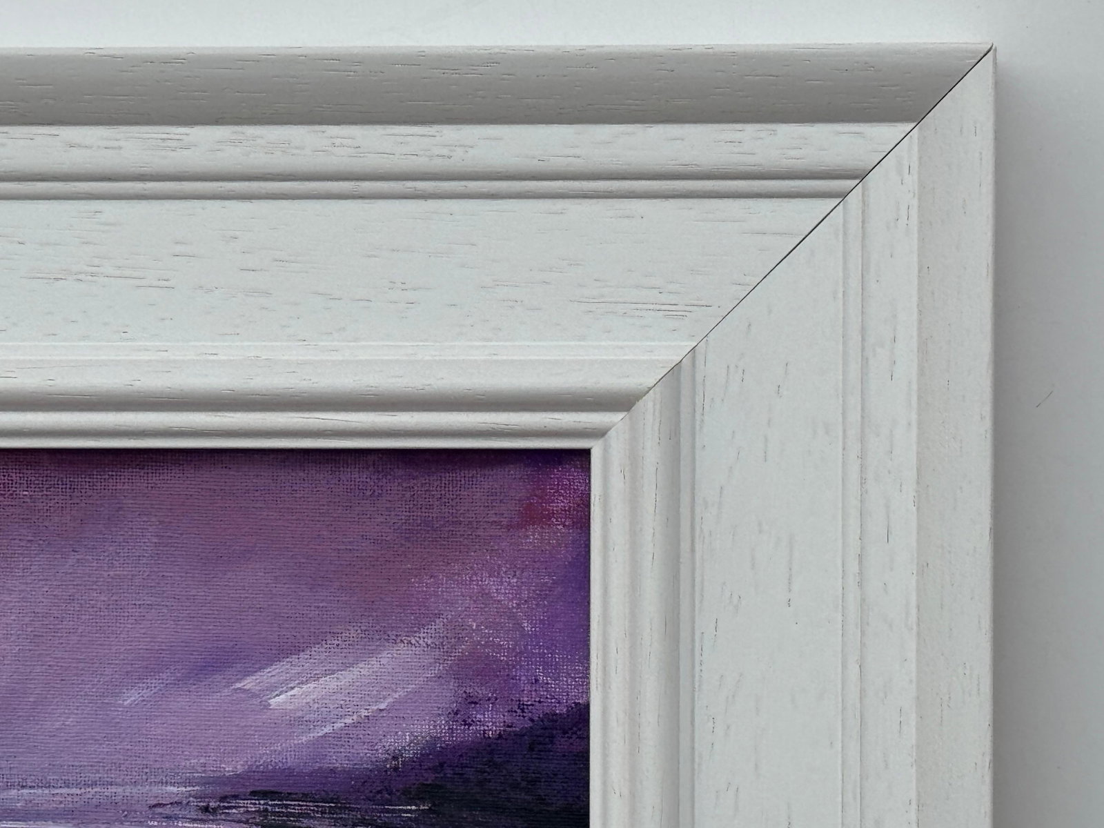 Violet Reflections at Dusk - Miniature Art by Contemporary British Artist 2025 - 11