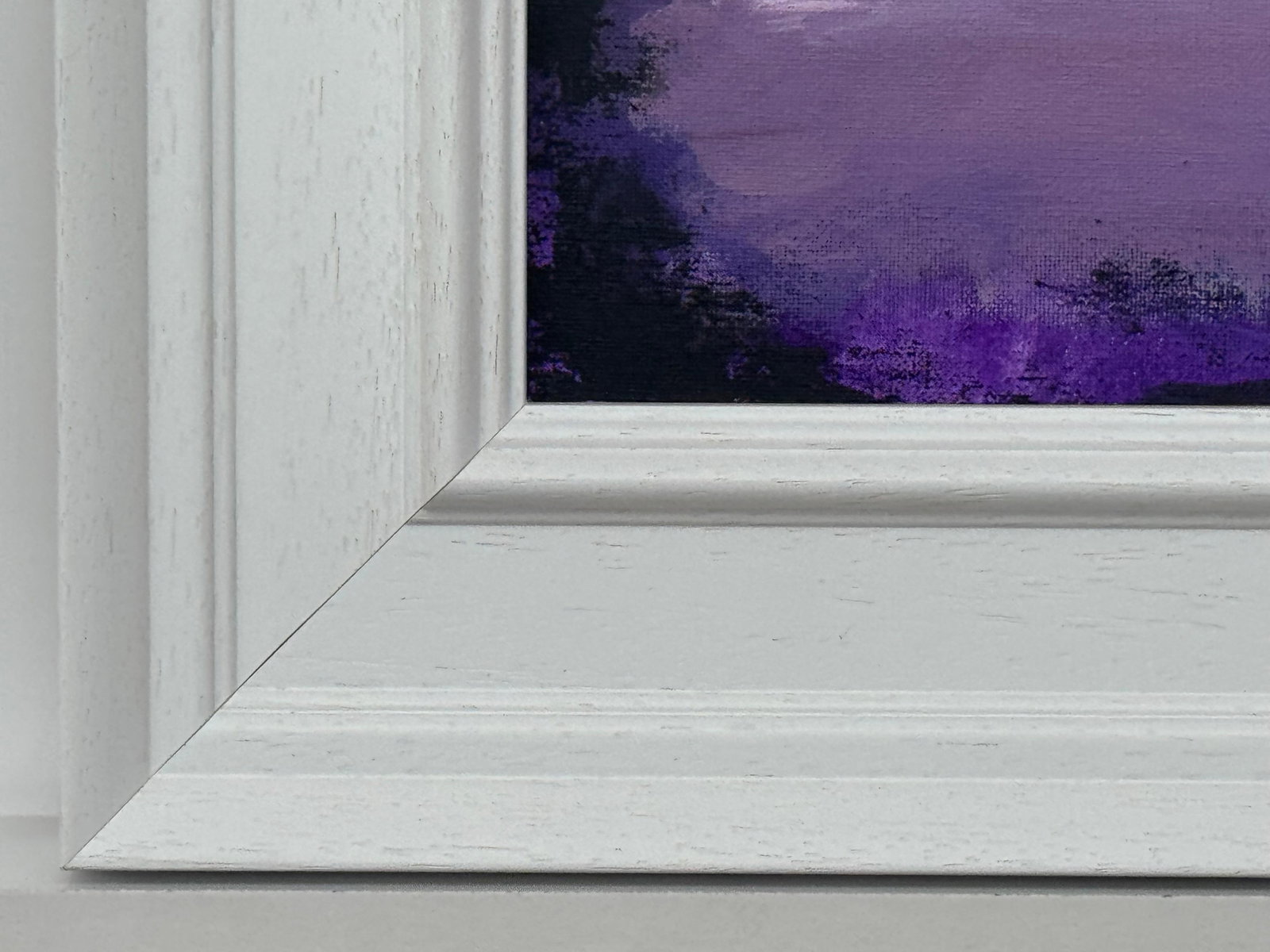Violet Reflections at Dusk - Miniature Art by Contemporary British Artist 2025 - 8