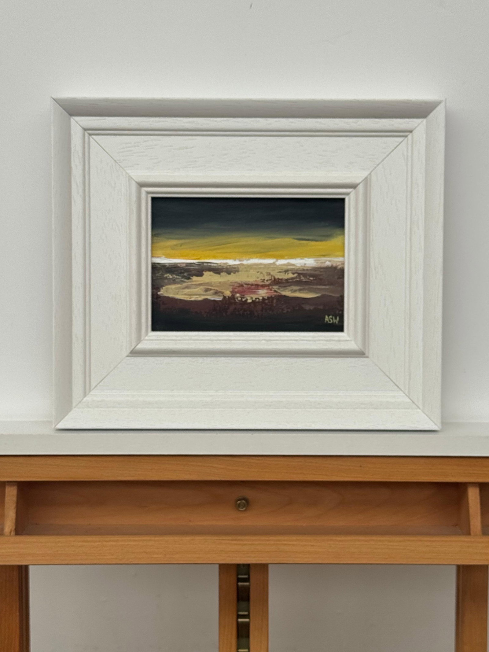 Midnight Ember - Miniature Abstract Landscape Art Study by Contemporary Artist 2025 - 11