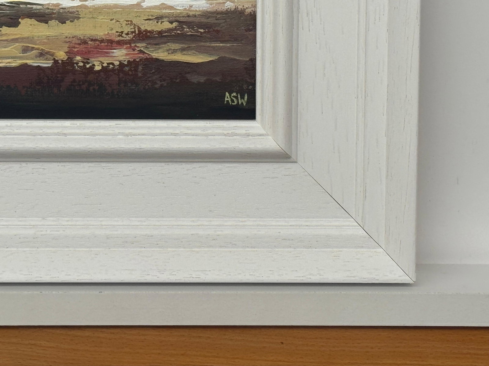 Midnight Ember - Miniature Abstract Landscape Art Study by Contemporary Artist 2025 - 3