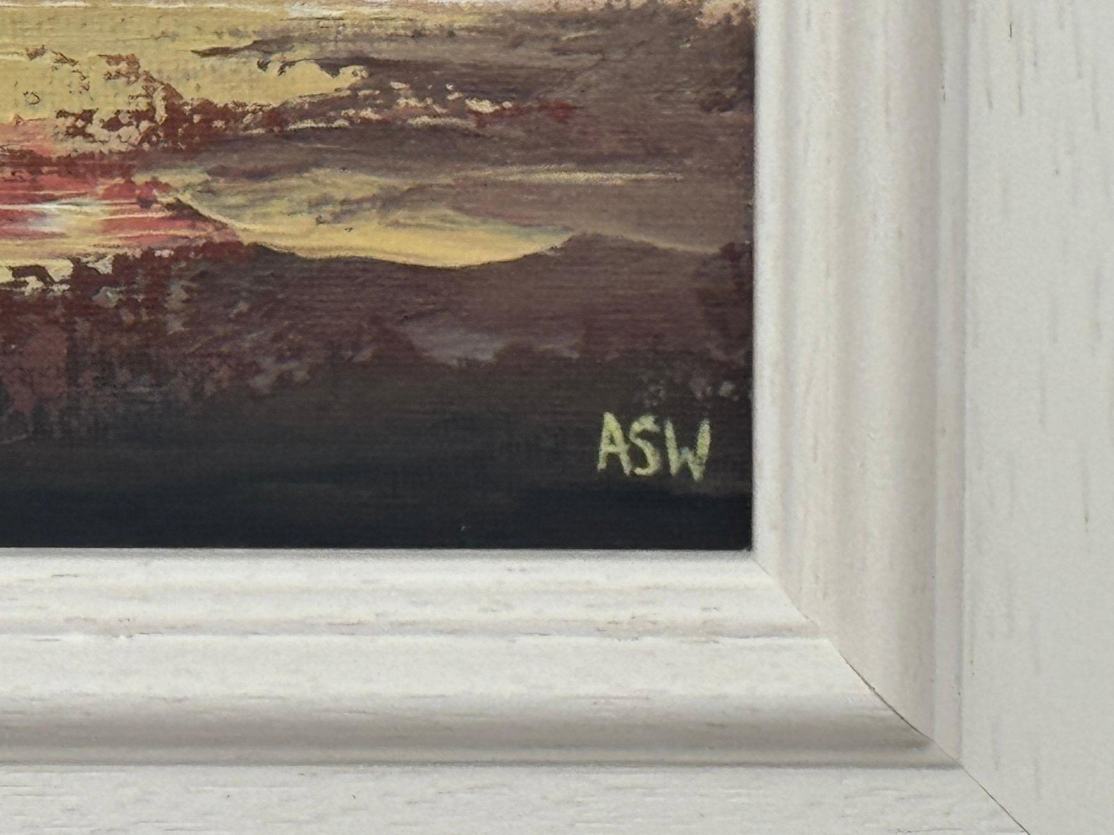 Midnight Ember - Miniature Abstract Landscape Art Study by Contemporary Artist 2025 - 6