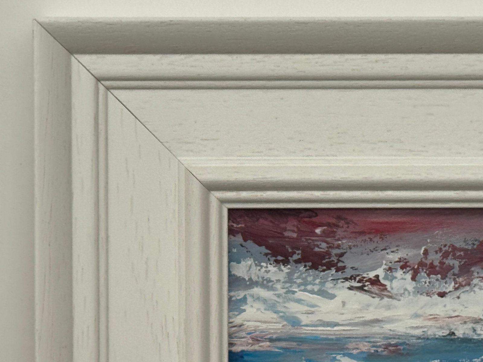 Crimson Horizon - Miniature Abstract Landscape Seascape by Contemporary Artist 2025 - 11