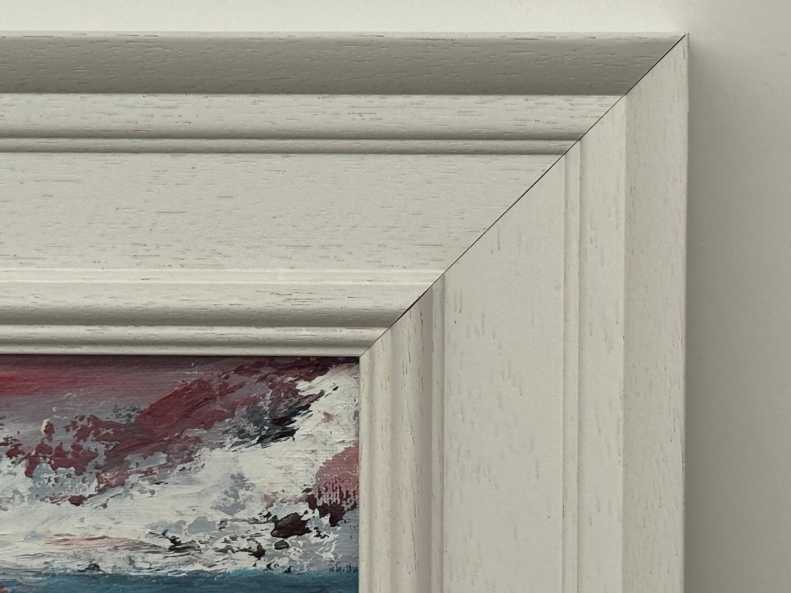 Crimson Horizon - Miniature Abstract Landscape Seascape by Contemporary Artist 2025 - 12
