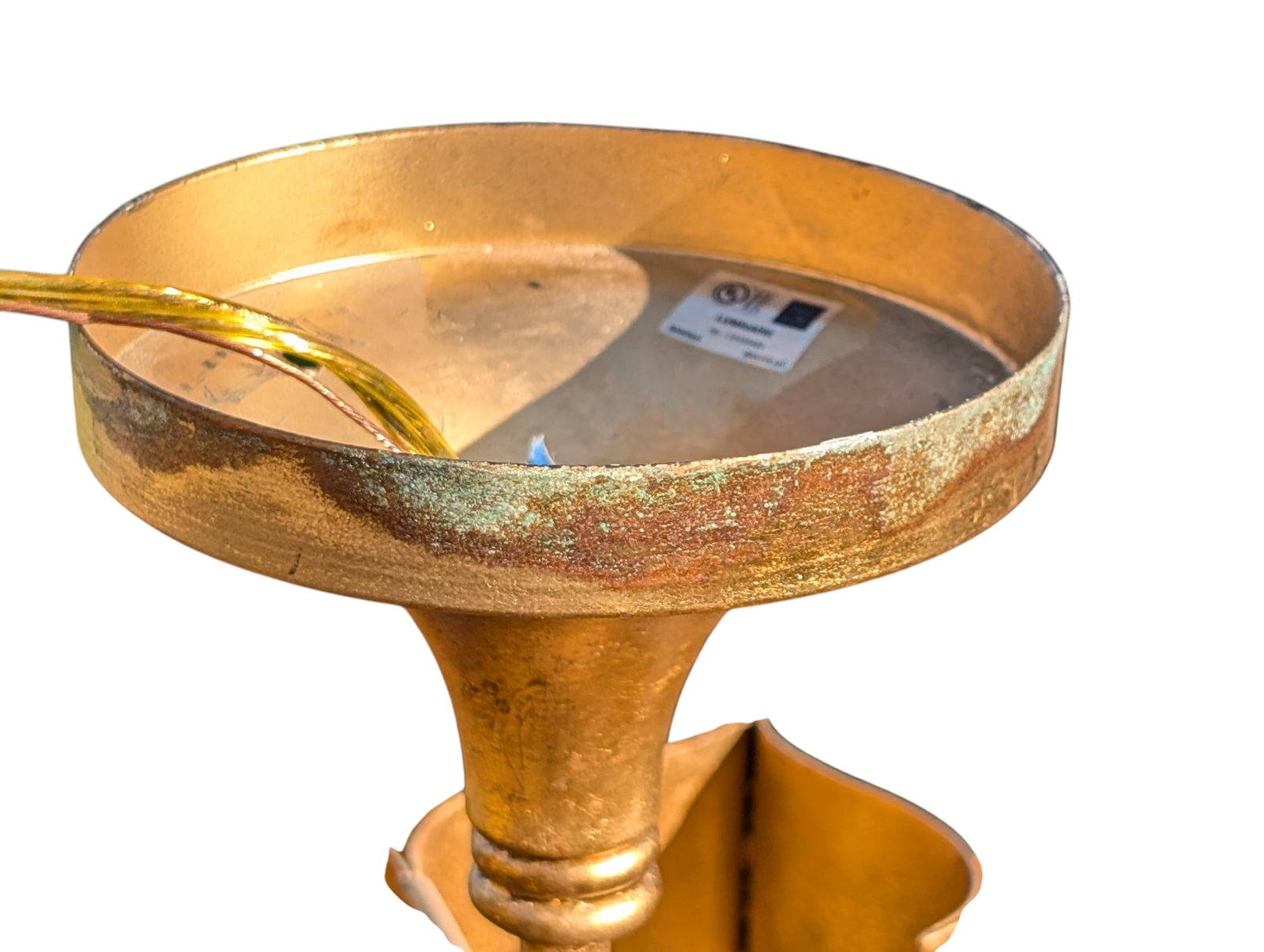 Grand Lotus 1 Light 20.25 Inch Antique Gold Leaf Chandelier Ceiling Light by Currey & Company - 6