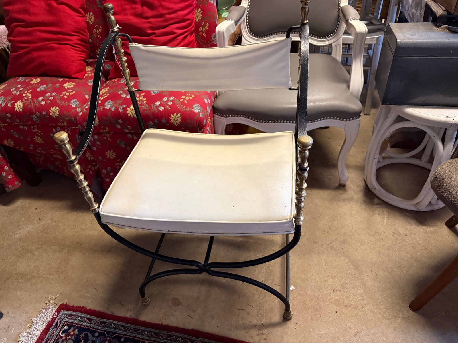 Savonarola Style Iron Chair - 10
