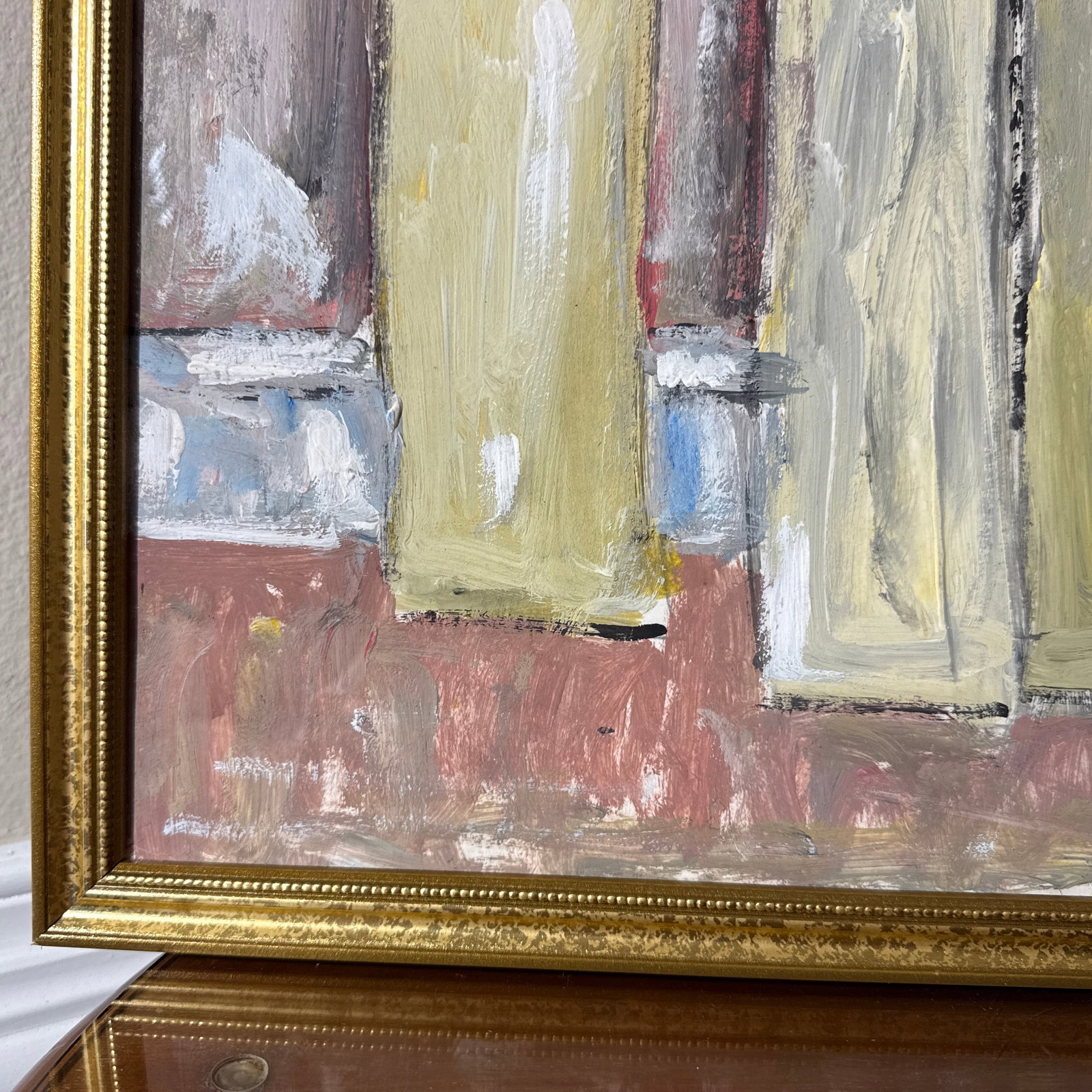 Vintage Abstract Large Original Abstract Textured Painting - 11