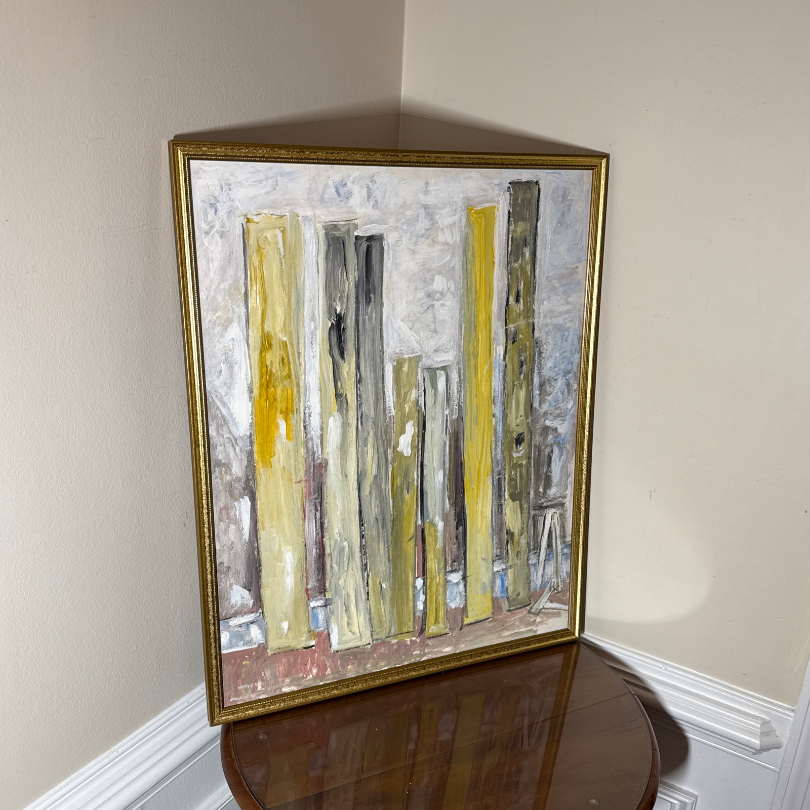 Vintage Abstract Large Original Abstract Textured Painting - 3