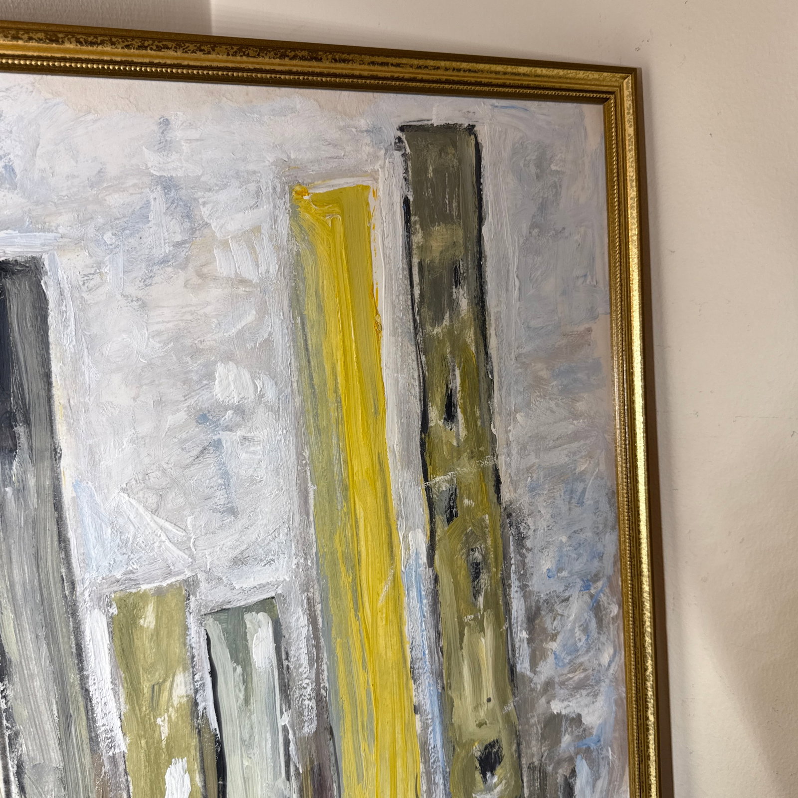 Vintage Abstract Large Original Abstract Textured Painting - 6