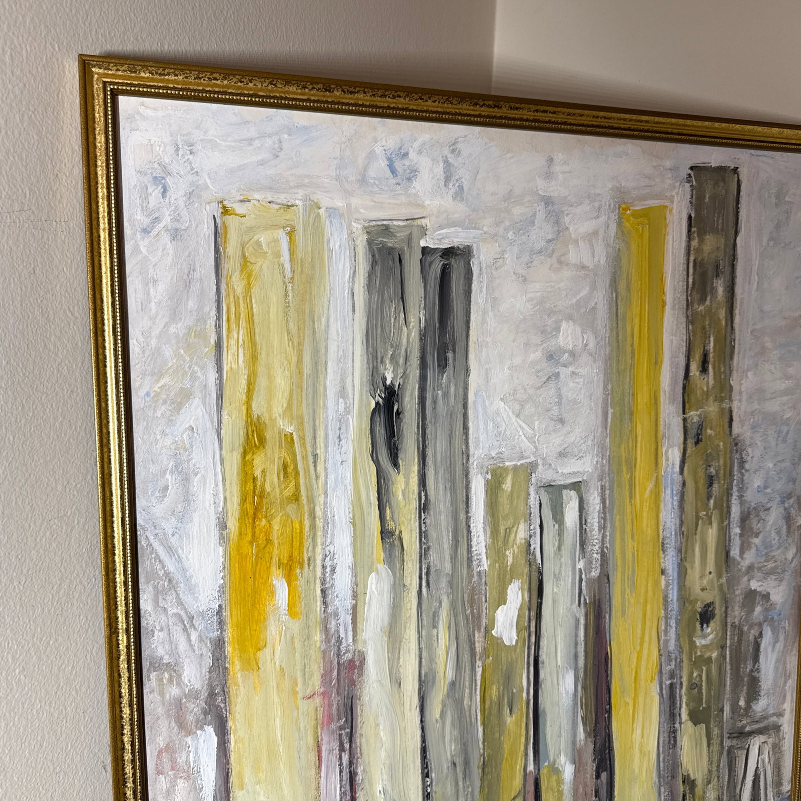 Vintage Abstract Large Original Abstract Textured Painting - 7