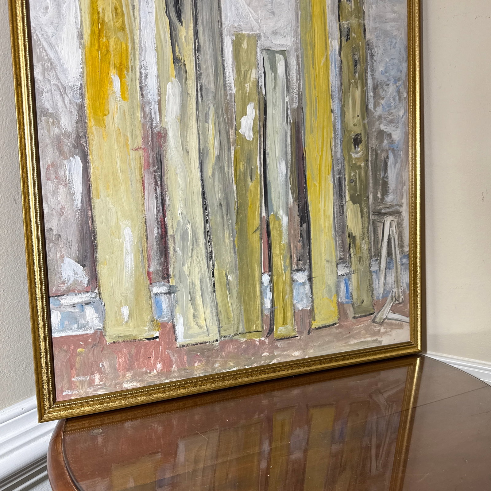 Vintage Abstract Large Original Abstract Textured Painting - 8