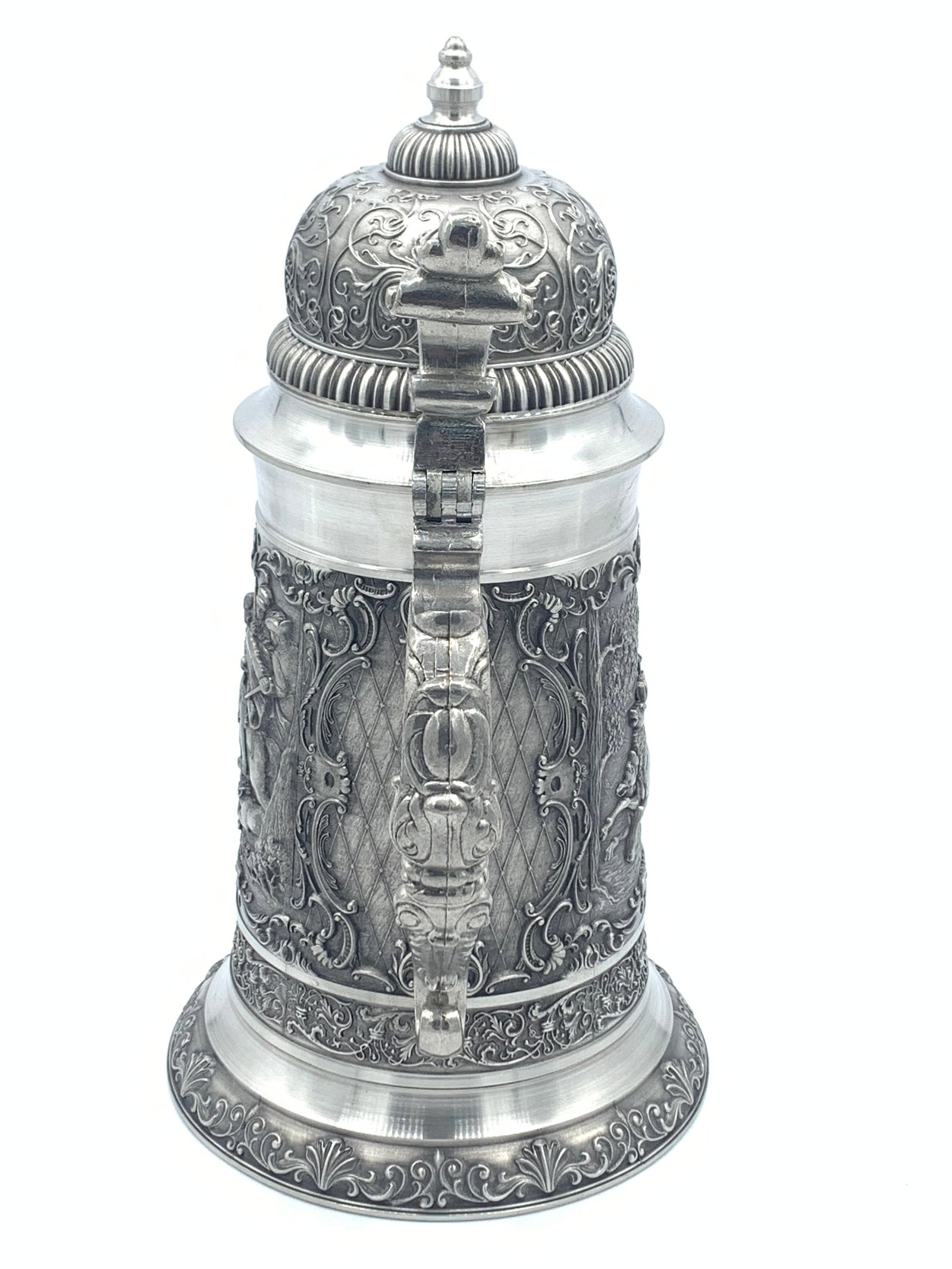 1960s Artina SKS "Parforce Hunting" Pewter Beer Stein - 4