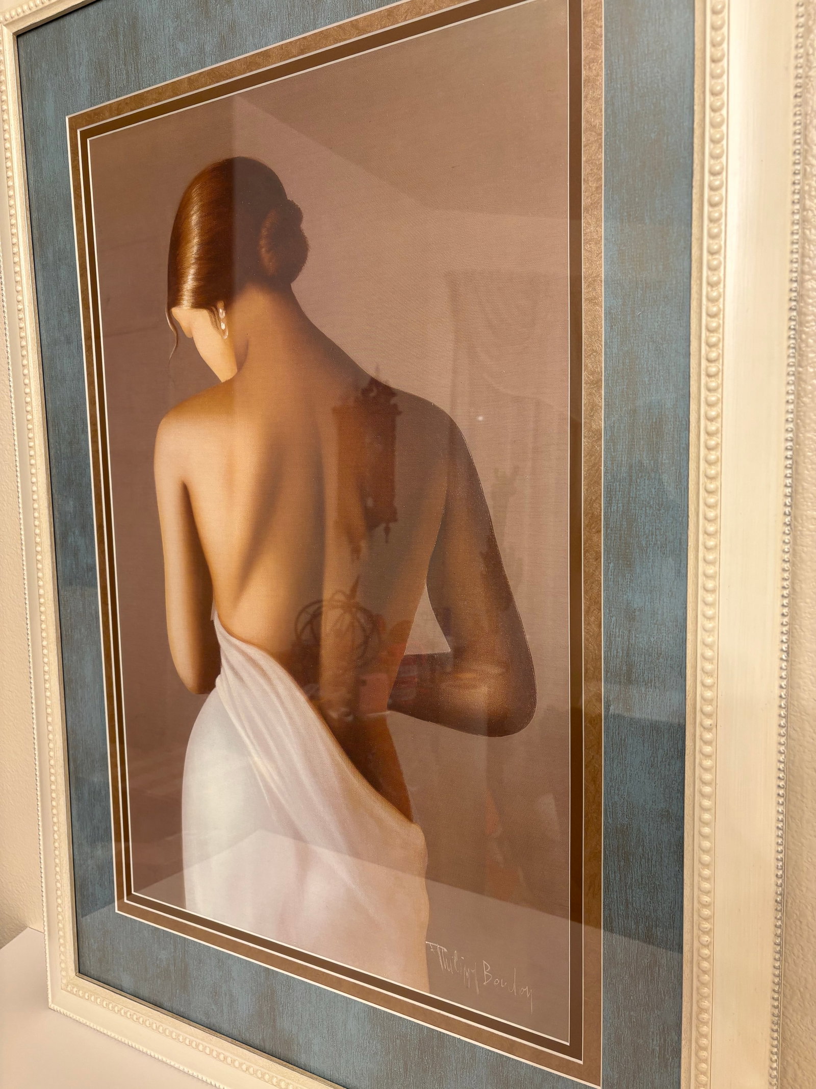 Mid 20th Century "Naked Back" Lithogragh by Phillippe Boudoy - 2