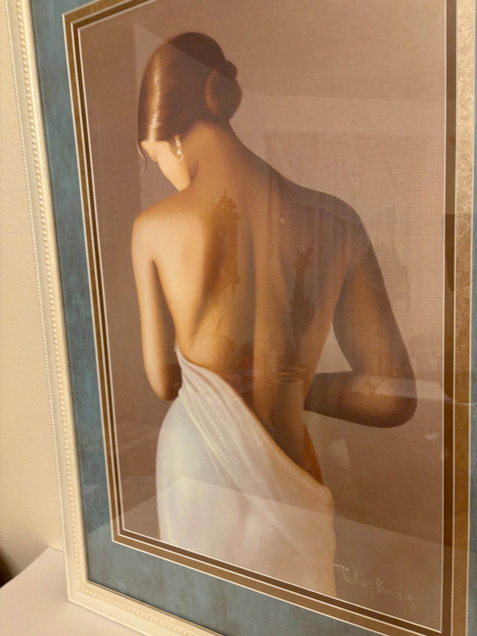 Mid 20th Century "Naked Back" Lithogragh by Phillippe Boudoy - 3