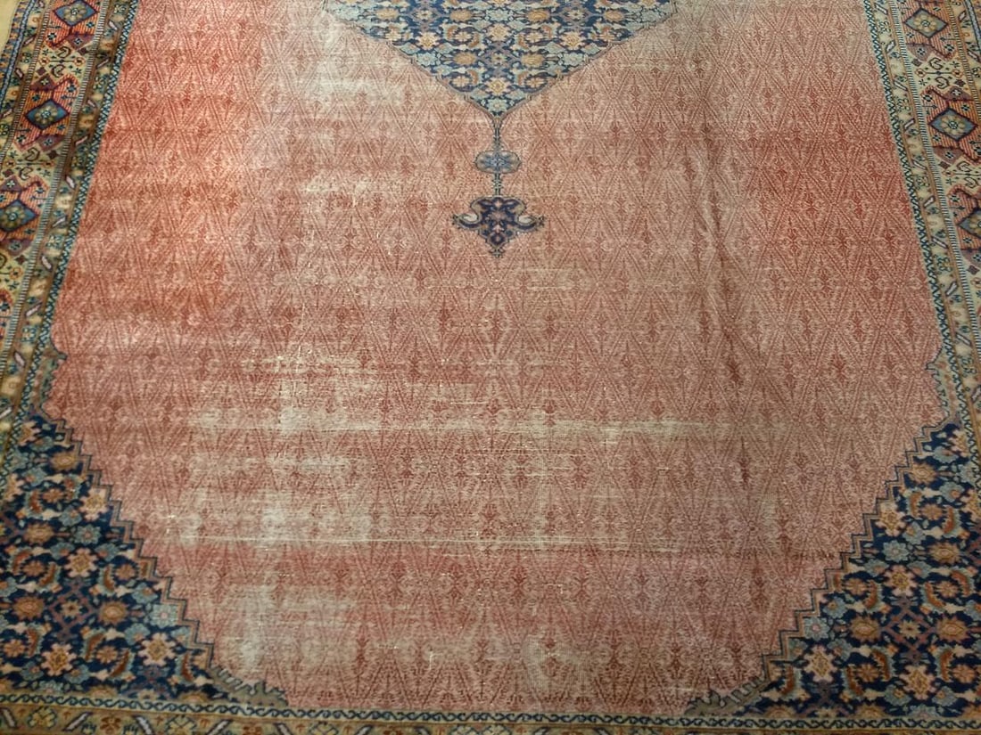 Antique Persian Malayer Camel Hair Gallery Rug, Handwoven, Circa 1900 - 7