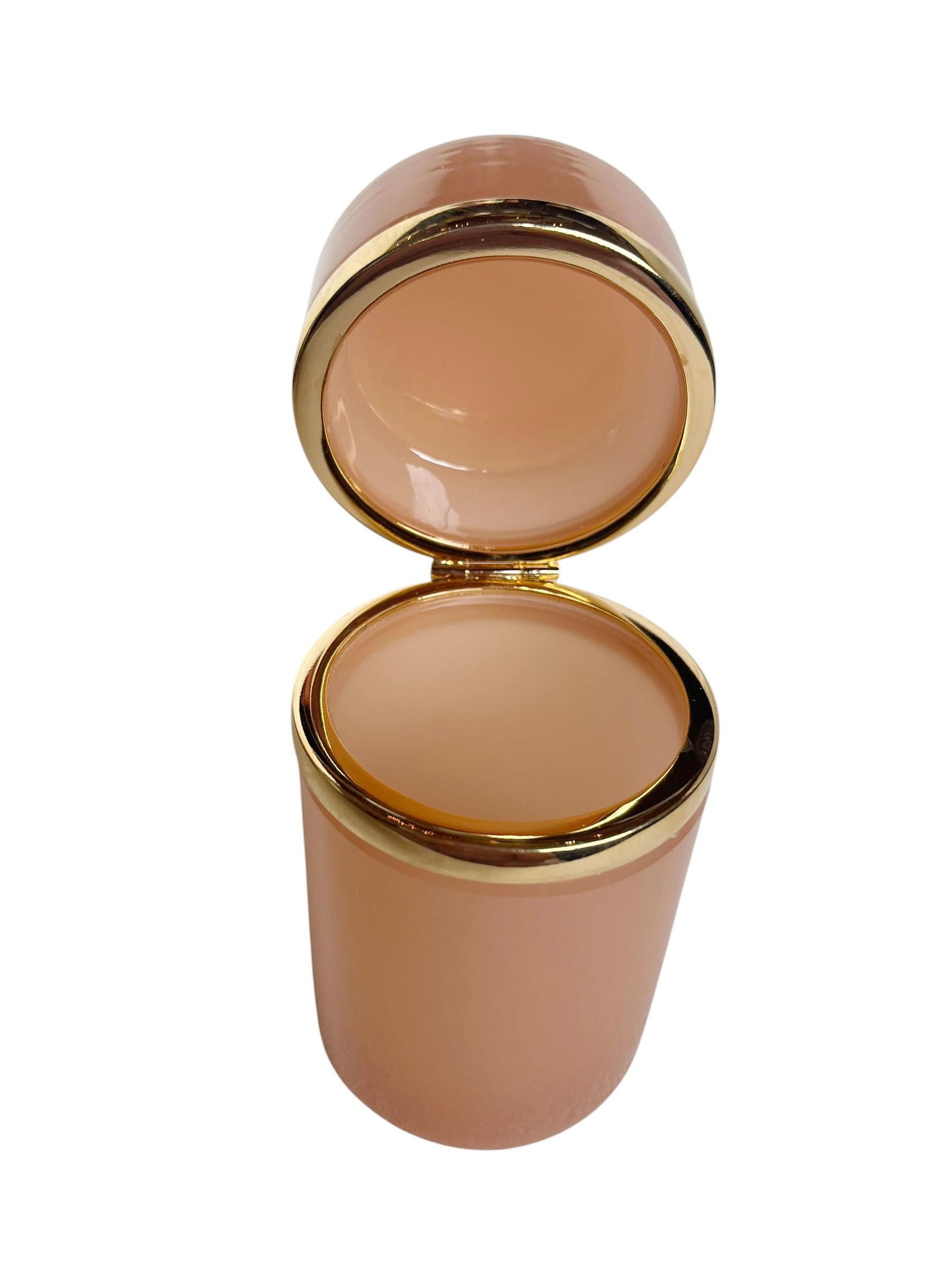 French Pink Opaline Glass Canister - 2