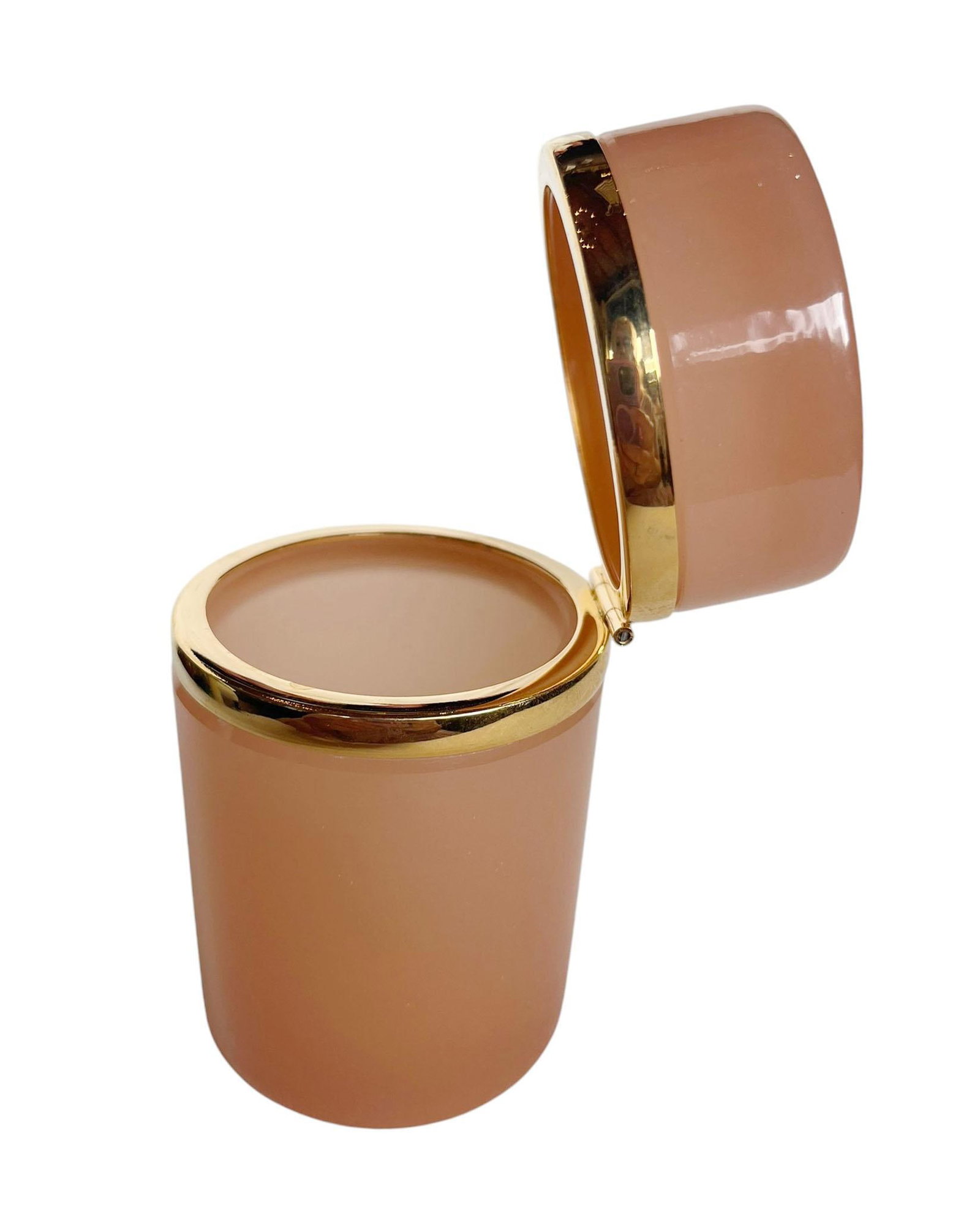 French Pink Opaline Glass Canister - 3