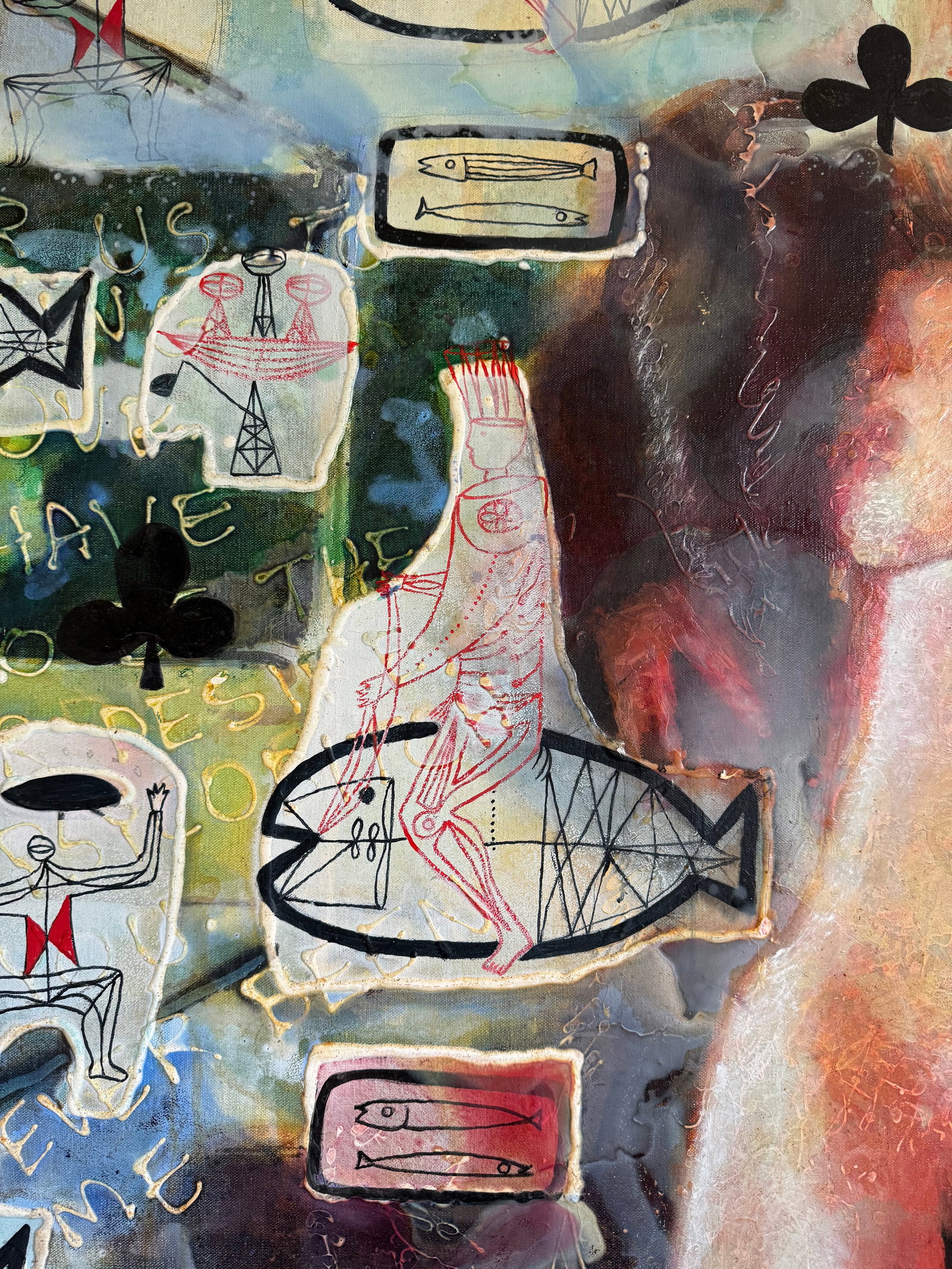 Walter Myers "Furmaid" Large-Scale Figurative Oil on Canvas, Signed and Dated 2007 - 4
