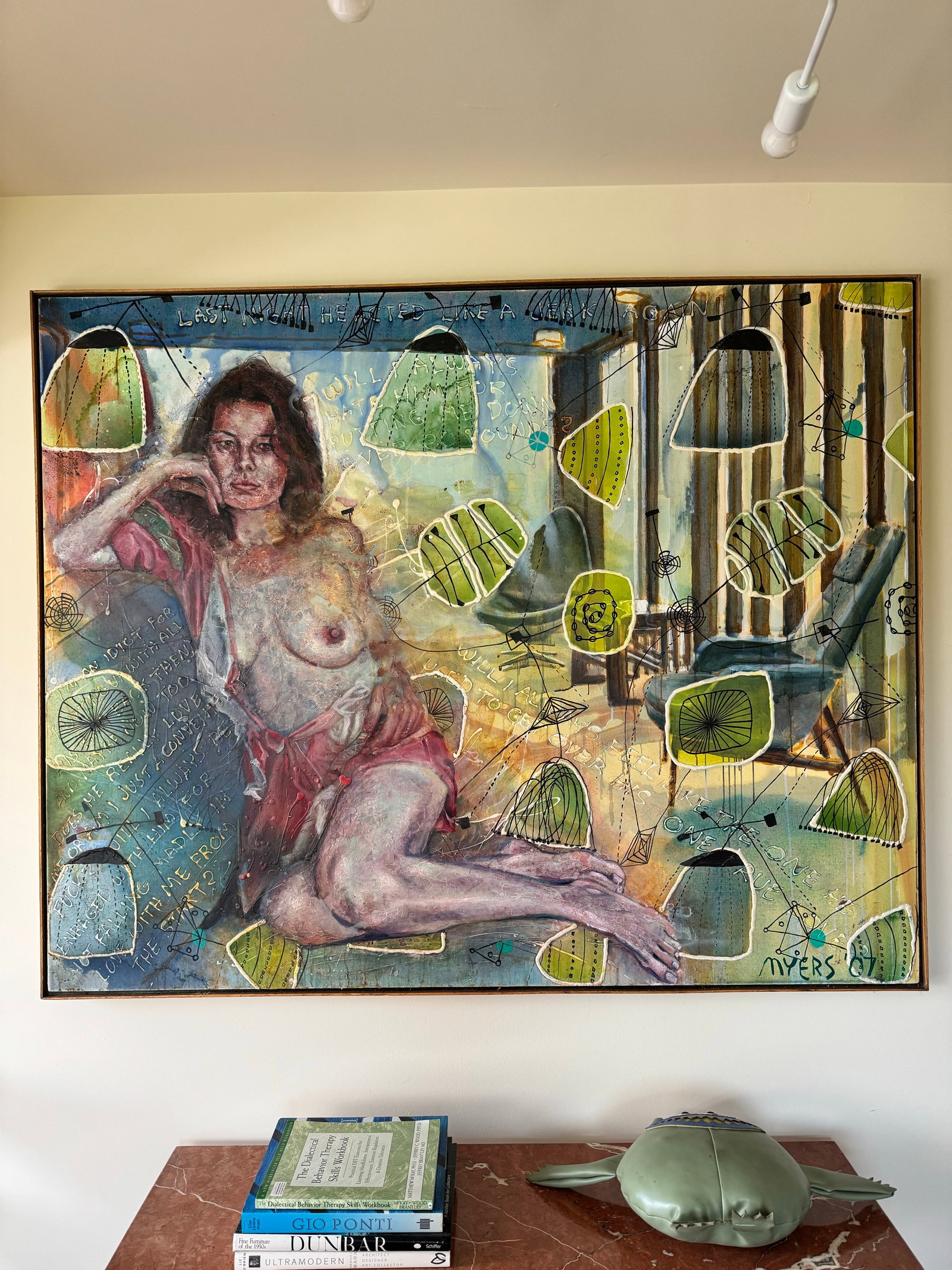 Walter Myers Large-Scale Figurative Oil on Canvas, Signed and Dated 2007 - 8