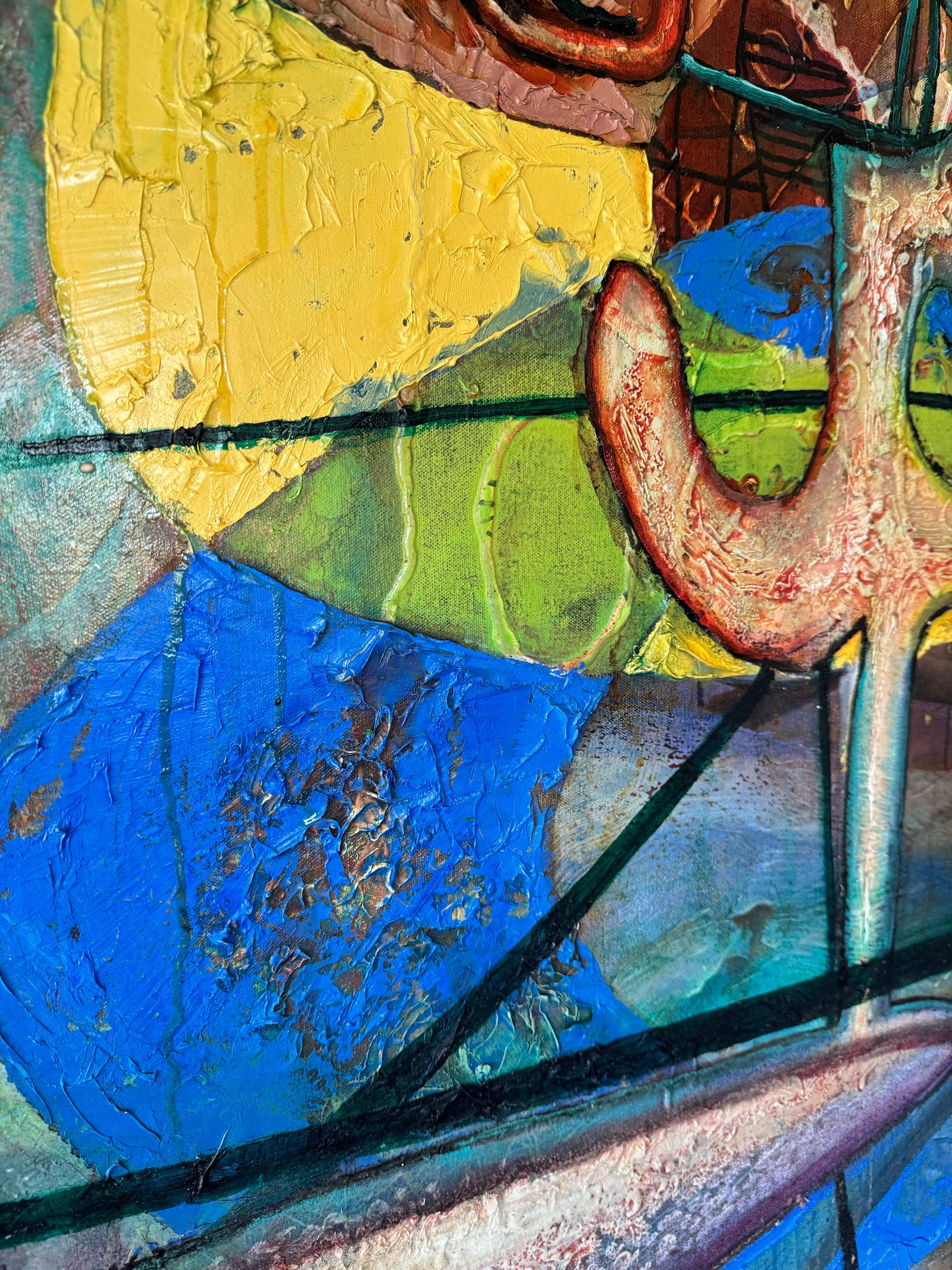 Walter Myers Large-Scale Figurative Oil on Canvas, "Postcard From Florida", Signed and Dated 200 - 10