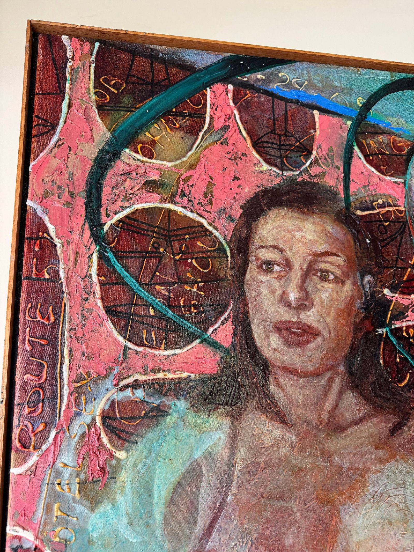 Walter Myers Large-Scale Figurative Oil on Canvas, "Postcard From Florida", Signed and Dated 200 - 6