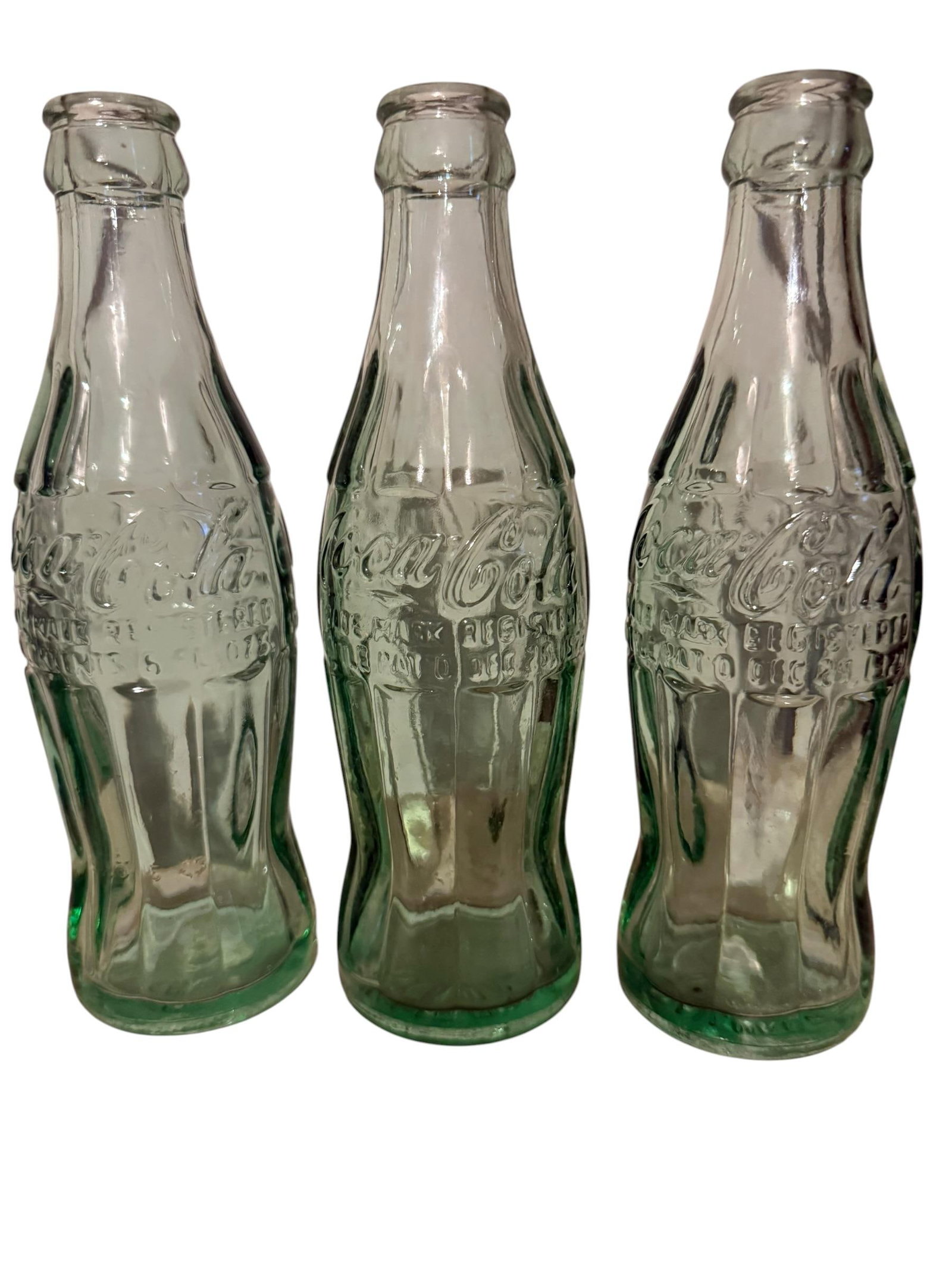 1960's Vintage Yellow Coca-Cola Wooden Delivery Crates & Wailuku, Maui Hawaii Bottle Trio - 11
