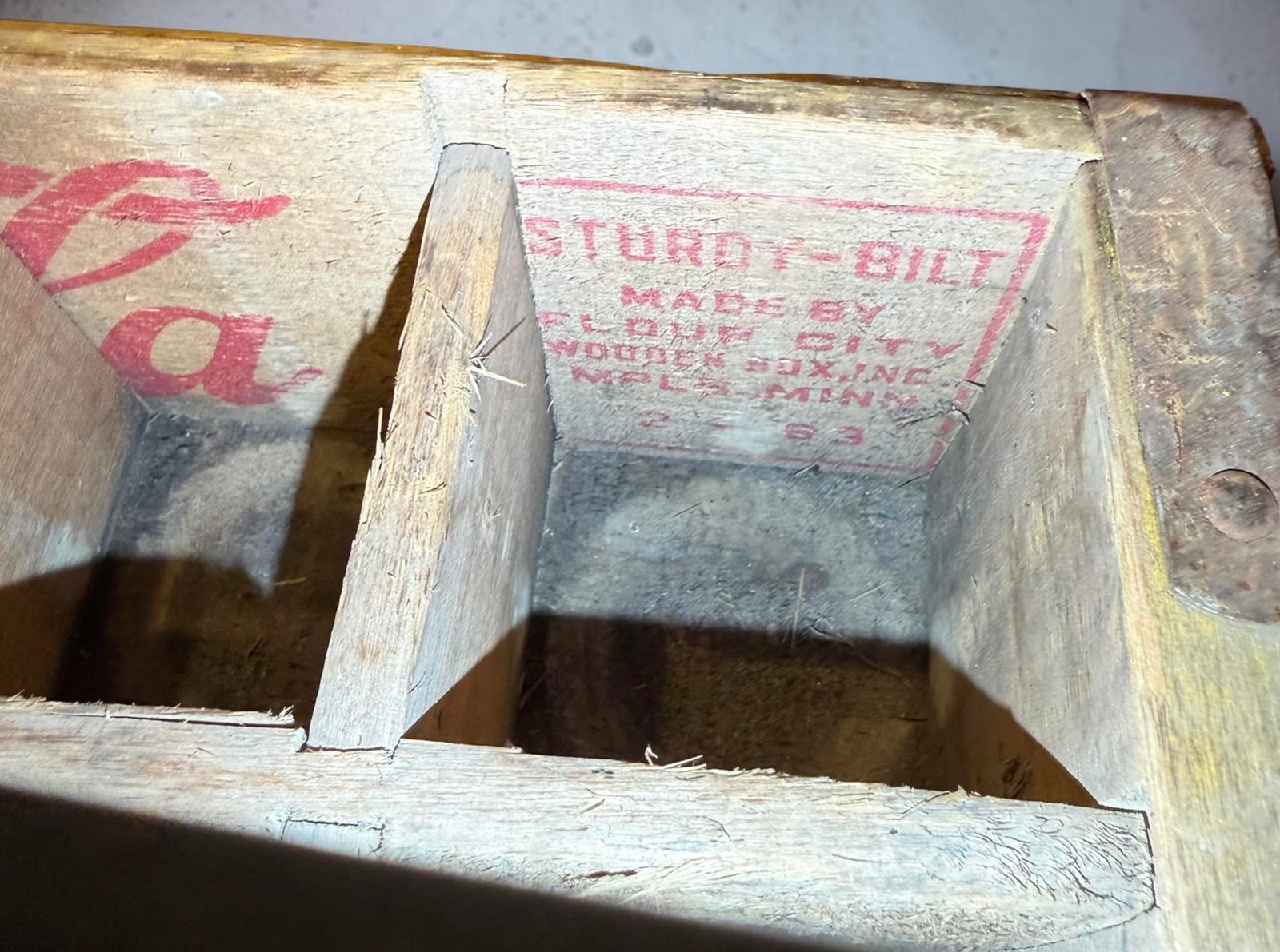 1960's Vintage Yellow Coca-Cola Wooden Delivery Crates & Wailuku, Maui Hawaii Bottle Trio - 12