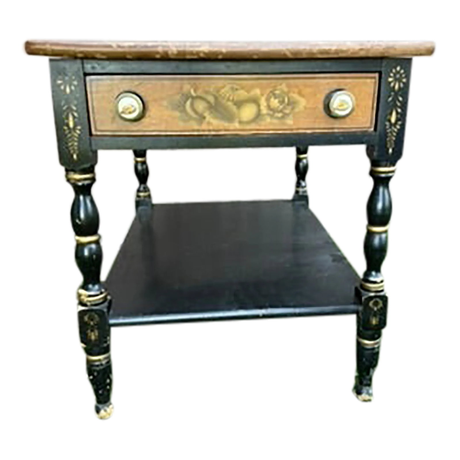 Late 20th Century L. Hitchcock Side Table (1 of 7)