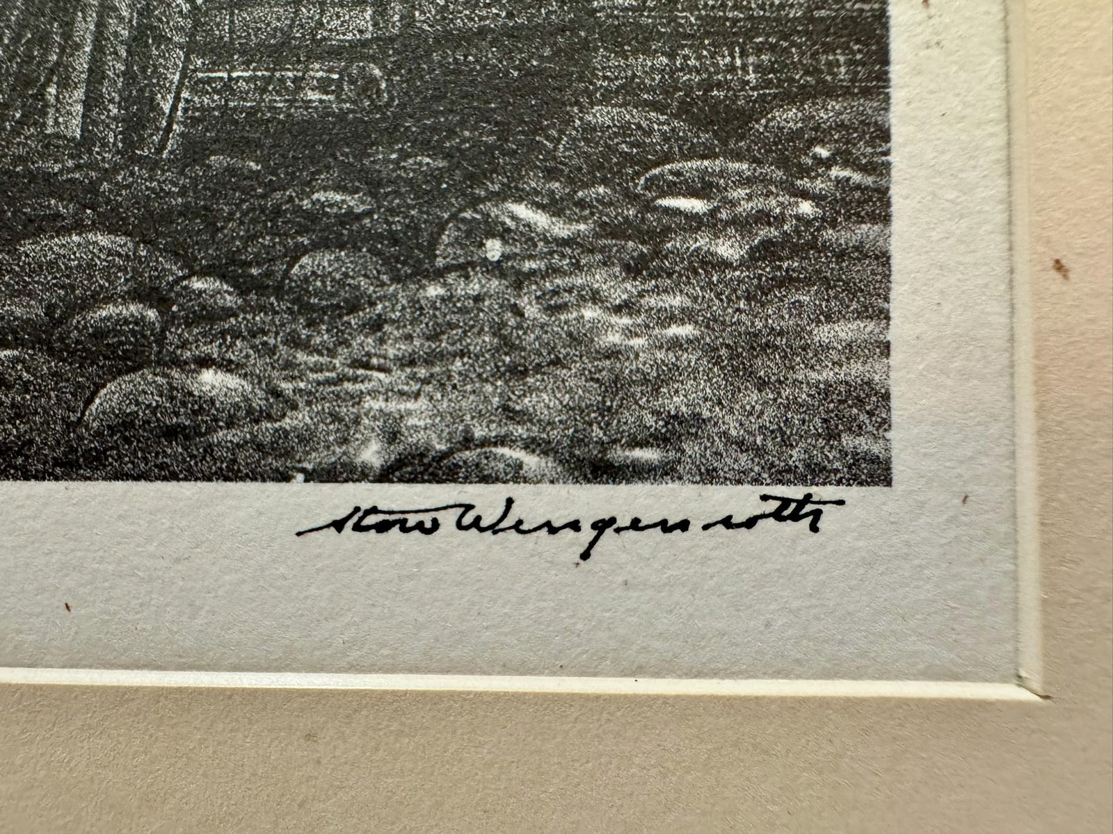Mid 20th Century Stow Wengenroth Signed Lithograph Maine Coastal Harbor - 5