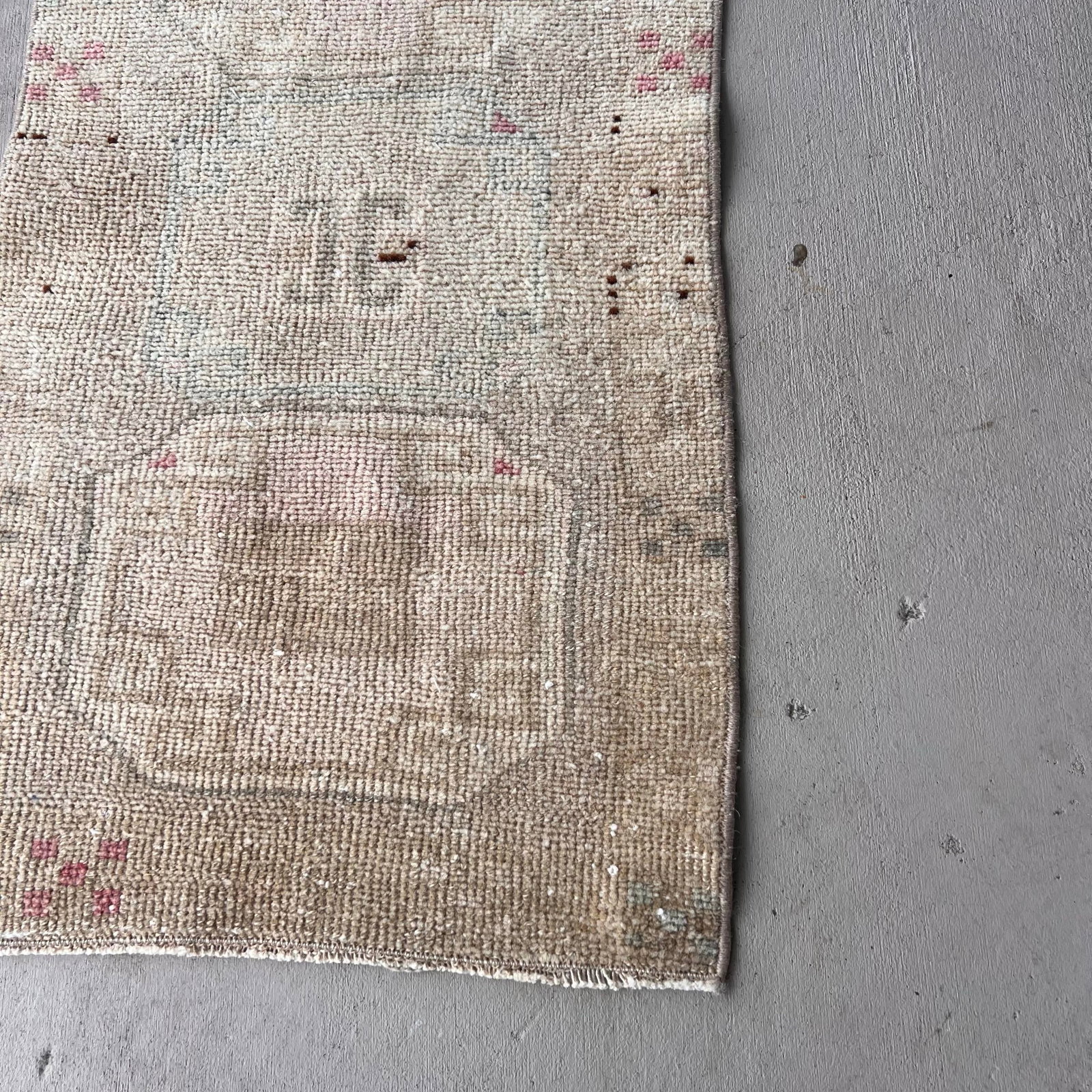 1960s Turkish Small Miniature Neutral Rug - 1'7x3'2 - 3