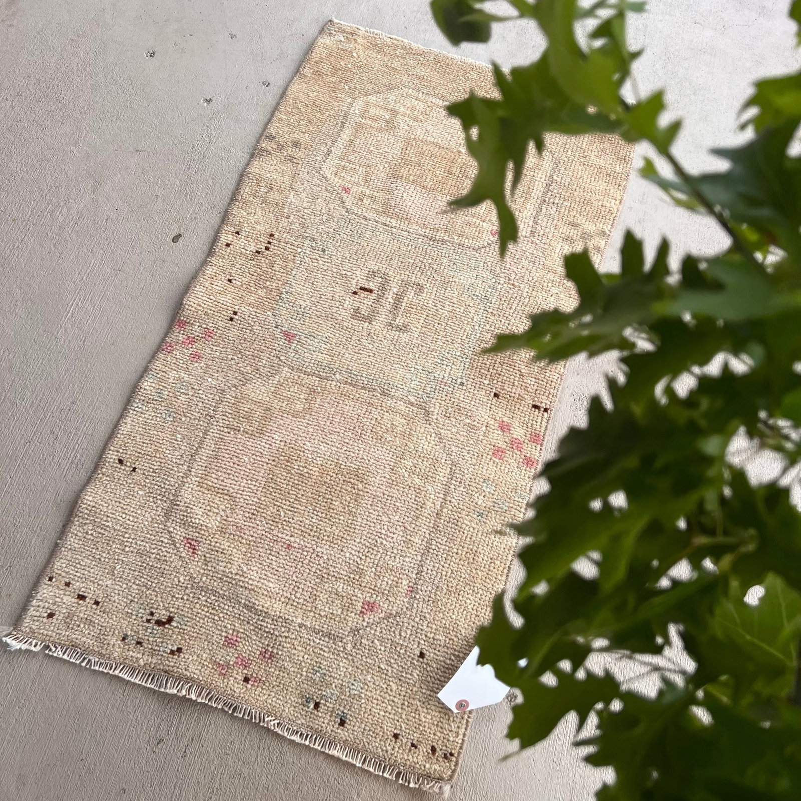1960s Turkish Small Miniature Neutral Rug - 1'7x3'2 - 5