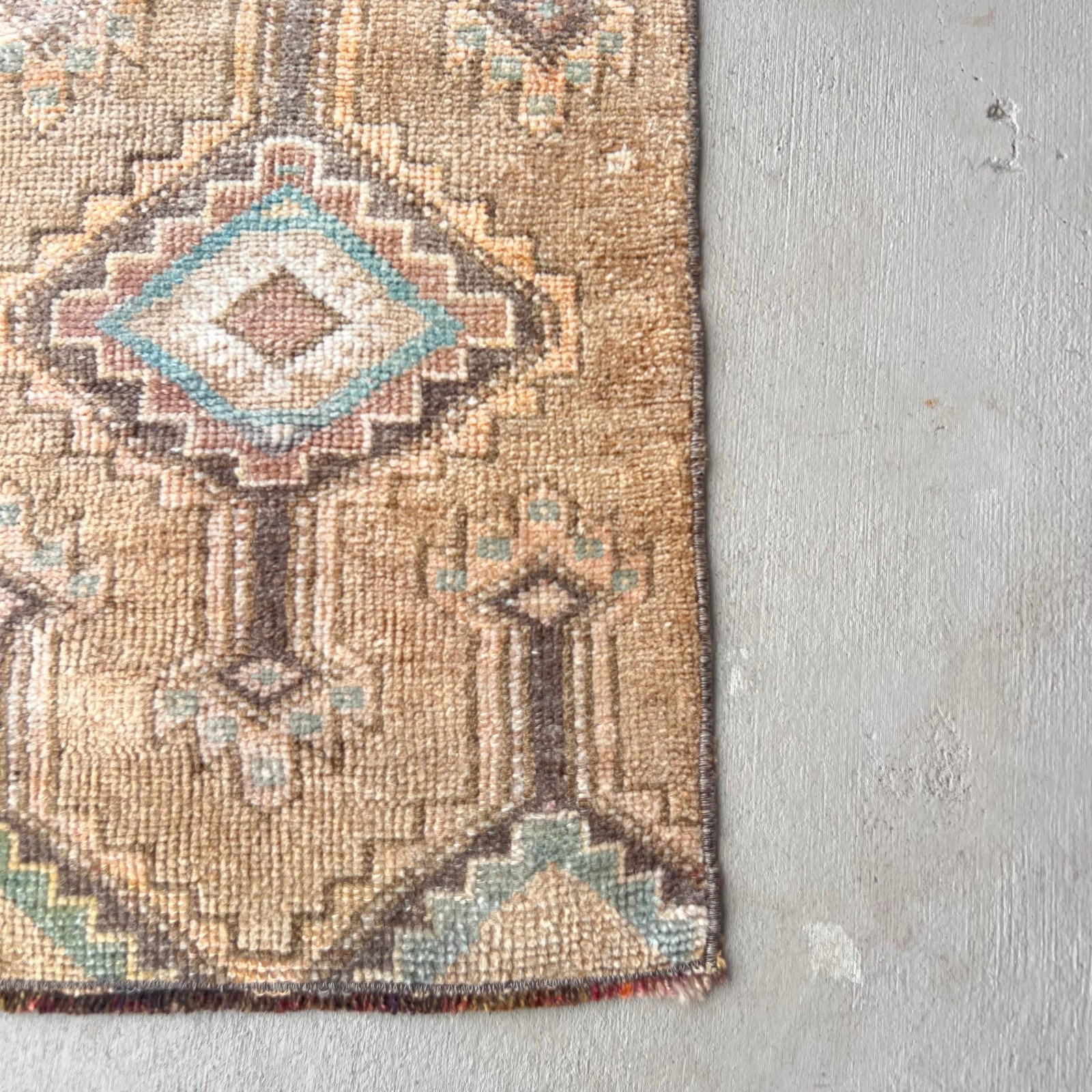 Vintage Turkish Miniature Bathroom Rug - 1'6x2'6 - 3