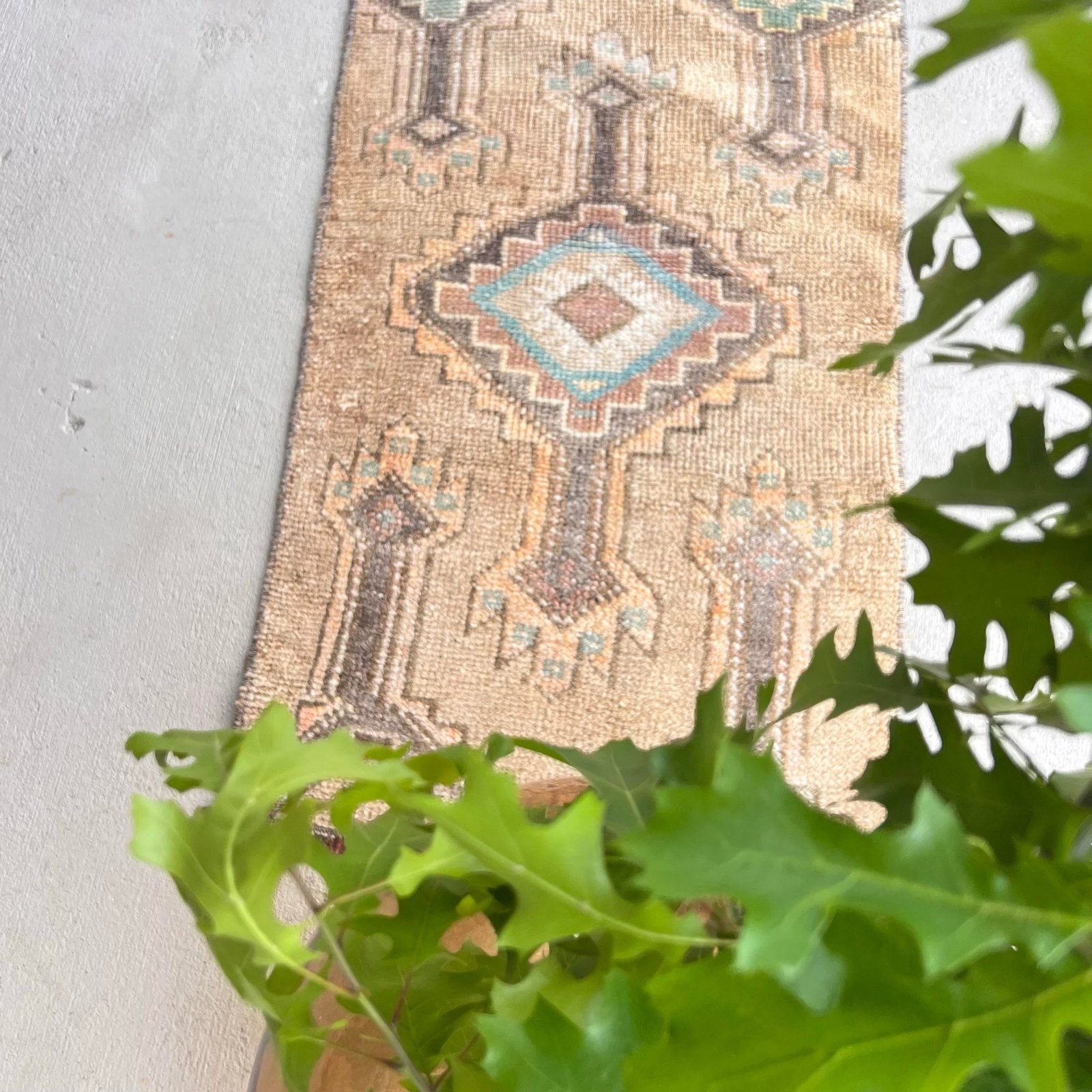 Vintage Turkish Miniature Bathroom Rug - 1'6x2'6 - 4