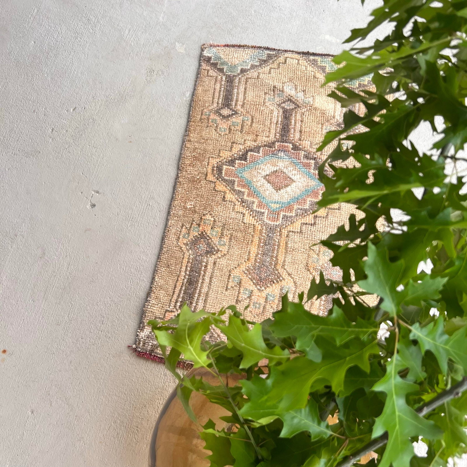 Vintage Turkish Miniature Bathroom Rug - 1'6x2'6 - 5