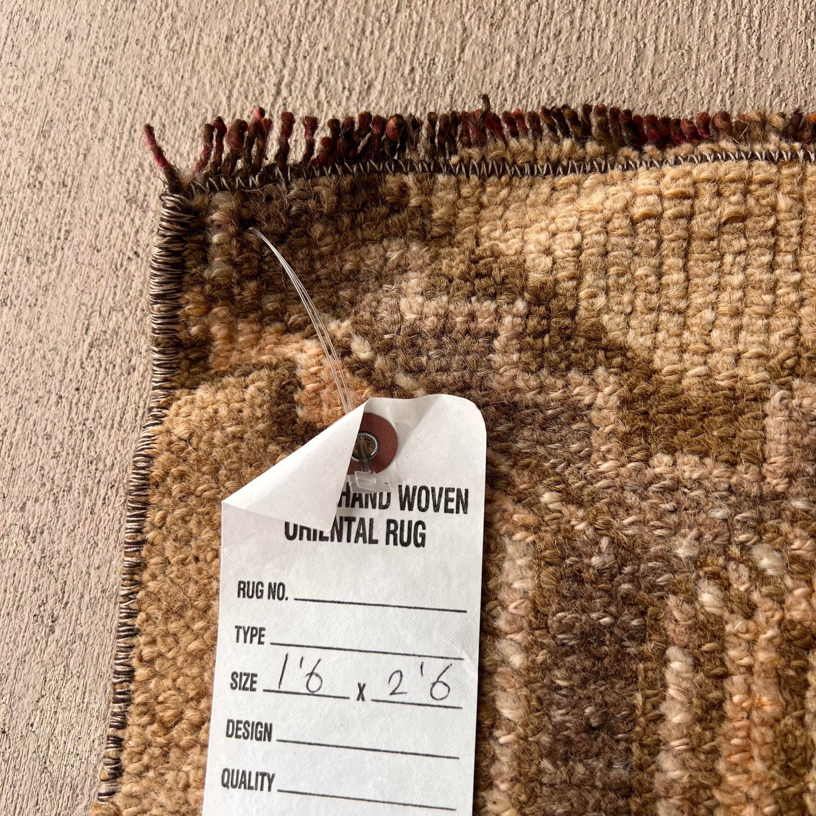 Vintage Turkish Miniature Bathroom Rug - 1'6x2'6 - 6