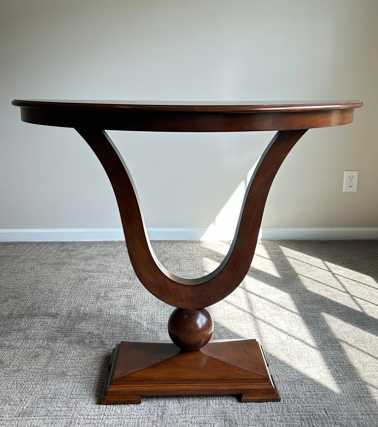 Pair of Attributed J. Alexander Sardinia Neoclassical Demi-Lune Console Tables - 2