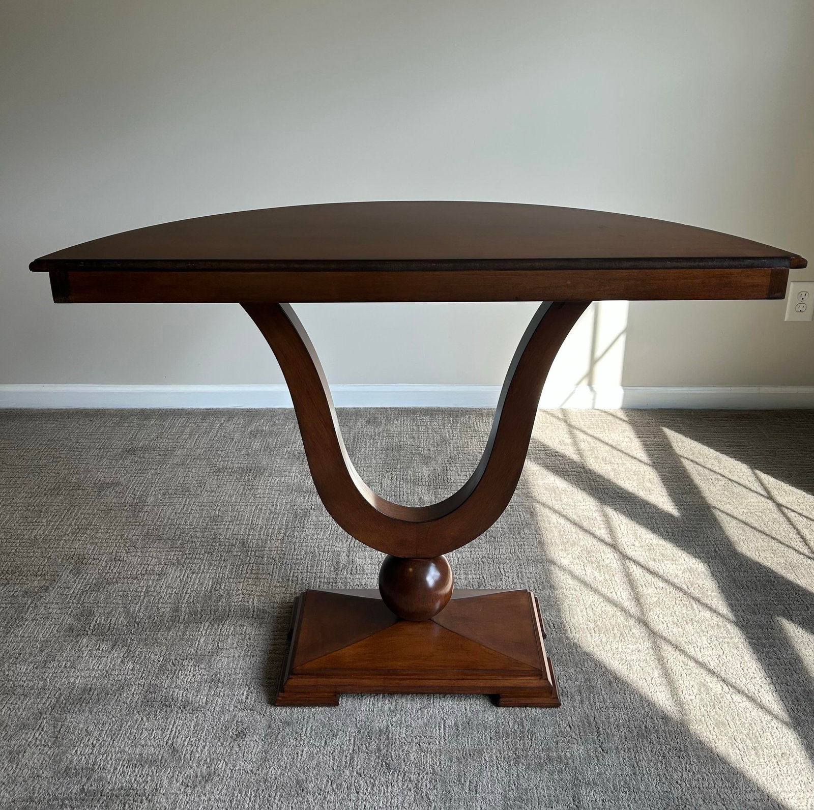 Pair of Attributed J. Alexander Sardinia Neoclassical Demi-Lune Console Tables - 5