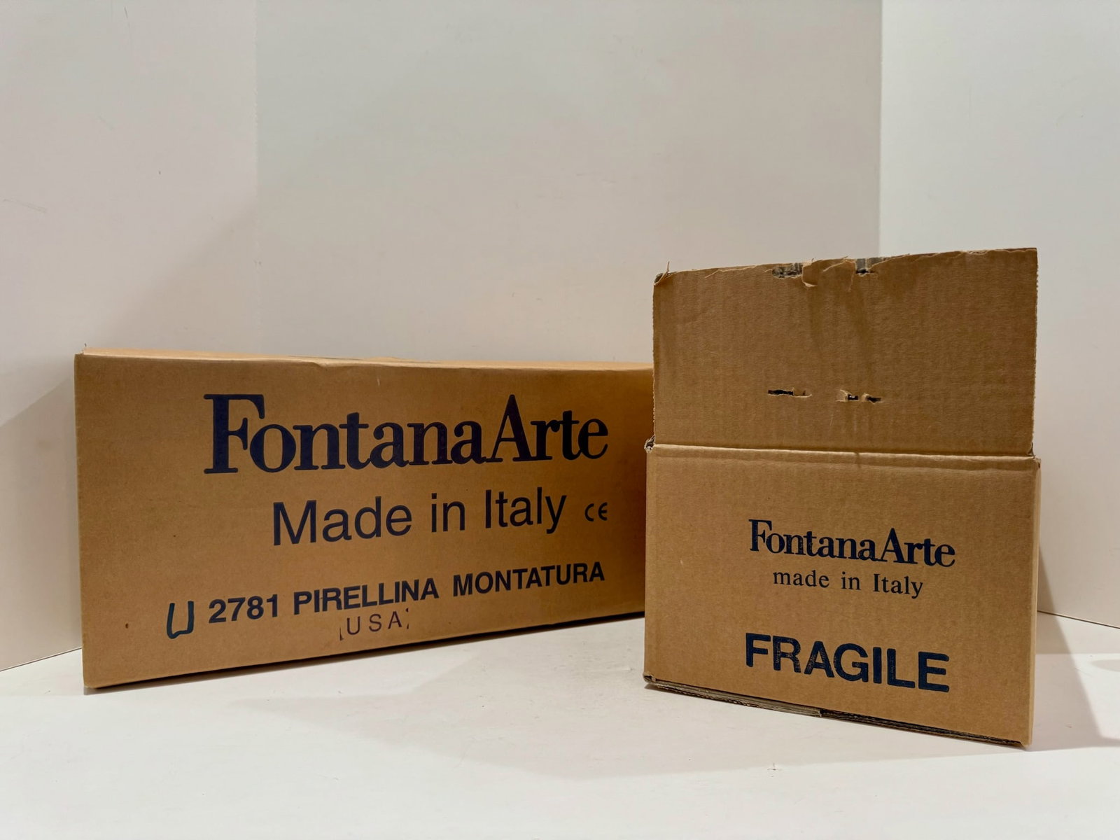 1990s Gio Ponti Fontana Arte FontanaArte Pirellina Table Lamp New in Box - 5
