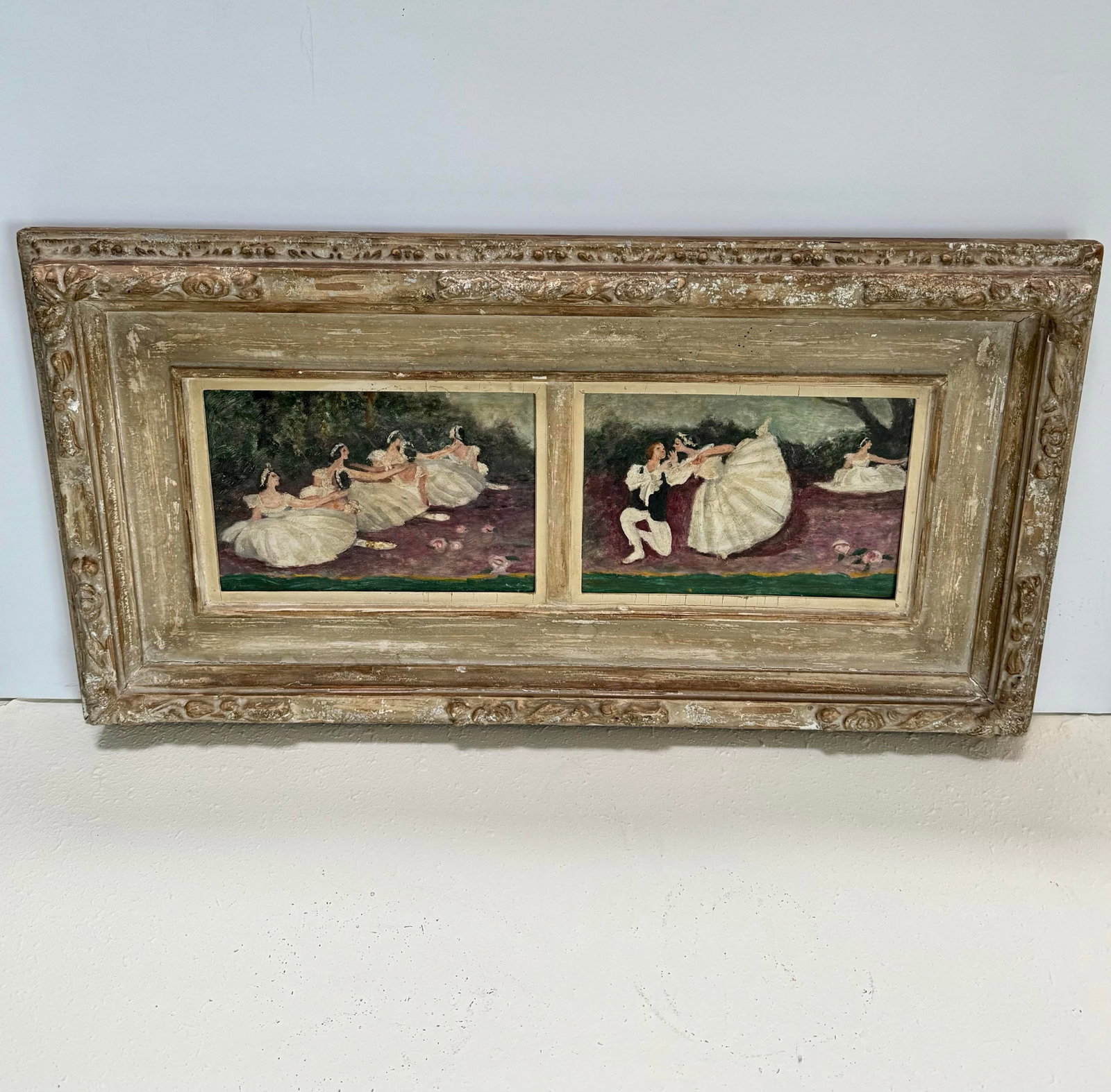1950s T. Miyata ShunyÃ´-Kai Association Oil on Panel Diptych "Les Sylphides No. 1 & 2" - 9
