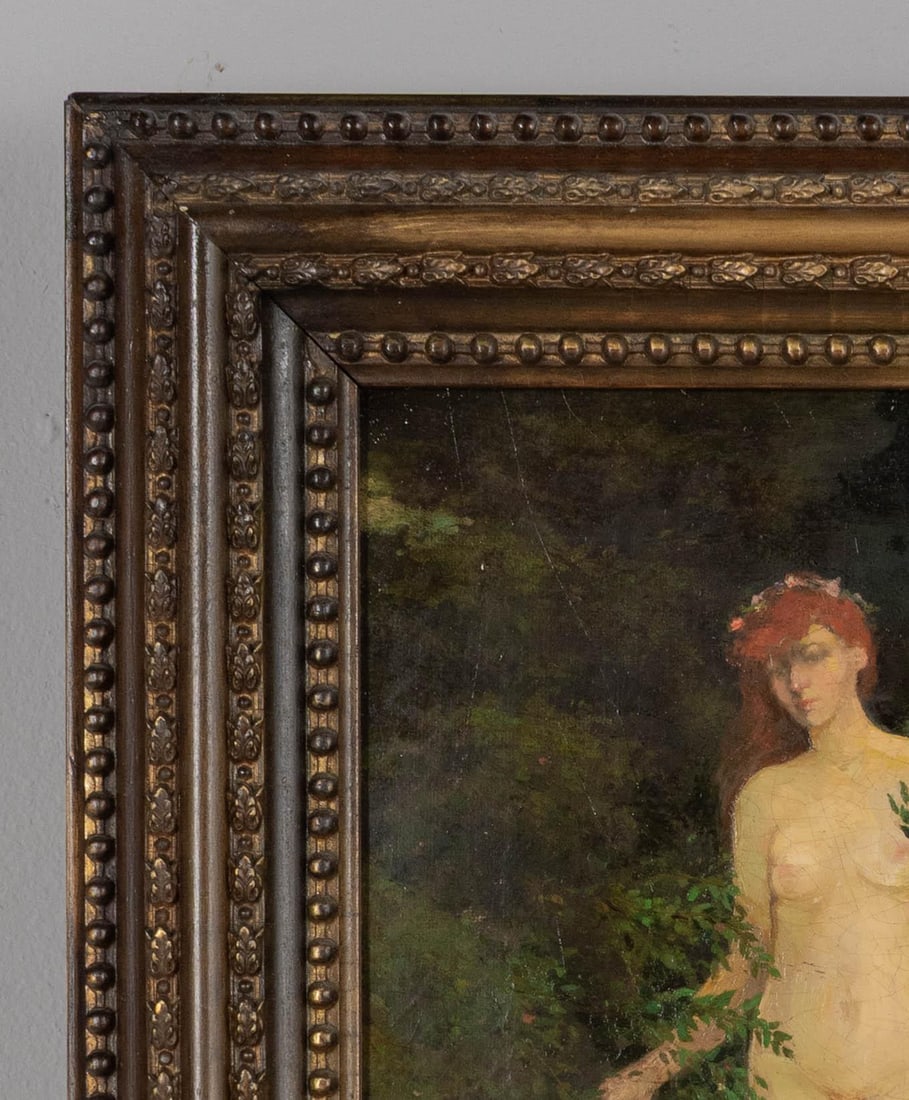 Julius Paulsen Danish Painting Oil on Canvas Framed - 4