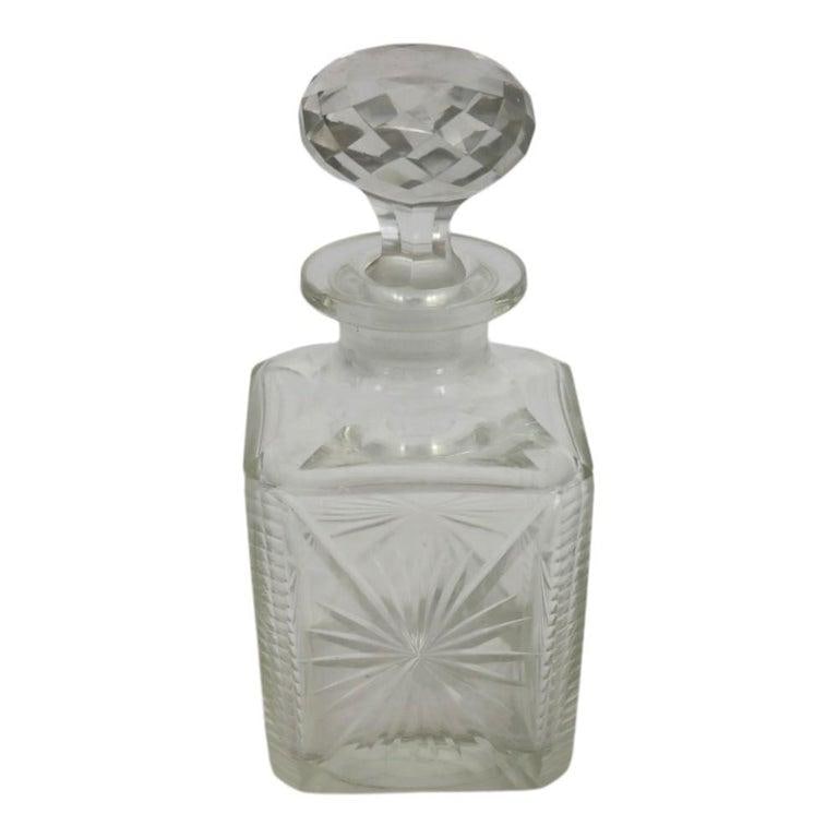 Four Vintage Dimiutive Cut & Pressed Glass Spirit Decanters C1940 - 10